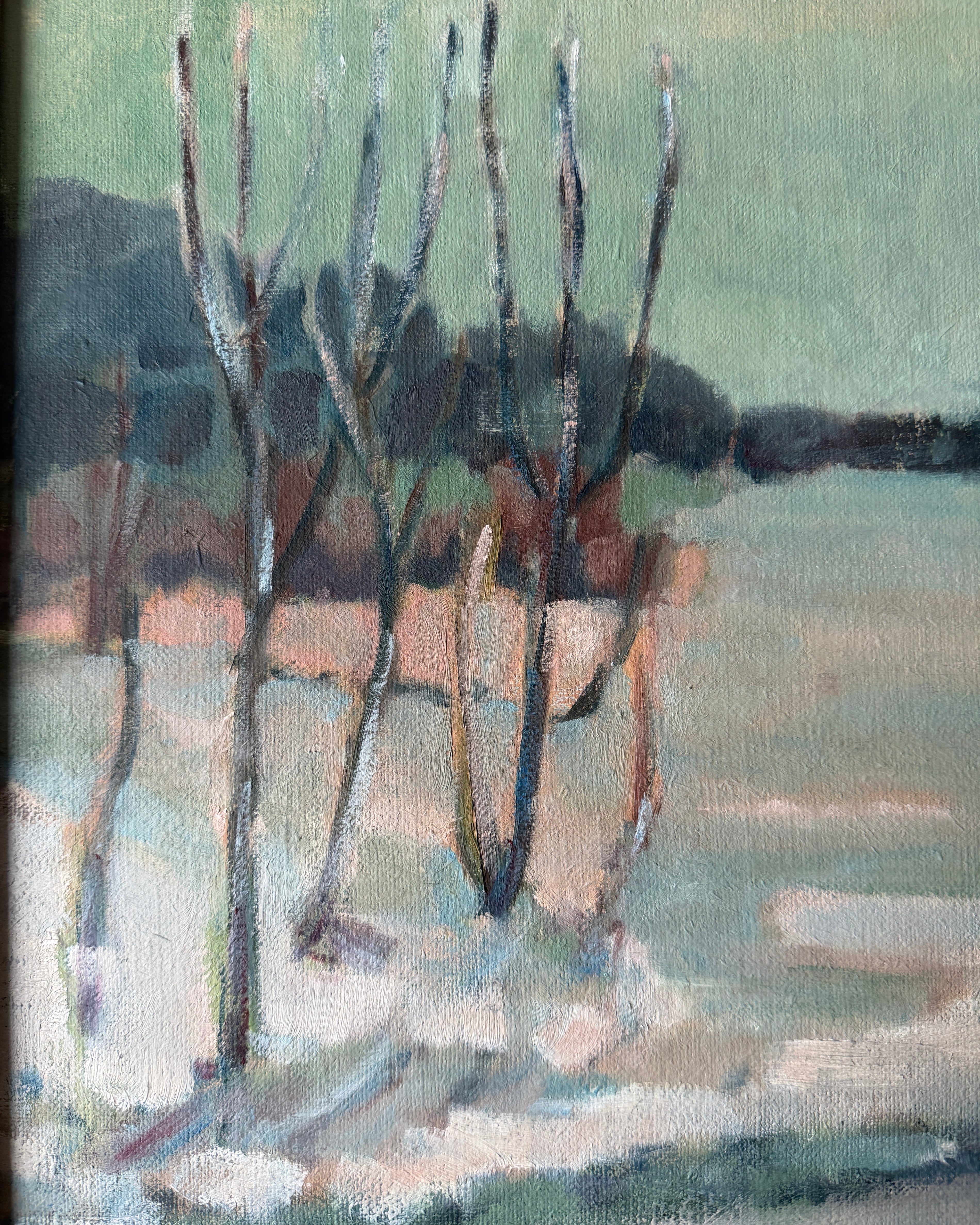 INGEGERD JOHANSSON - "Spring Winter" Oil Painting