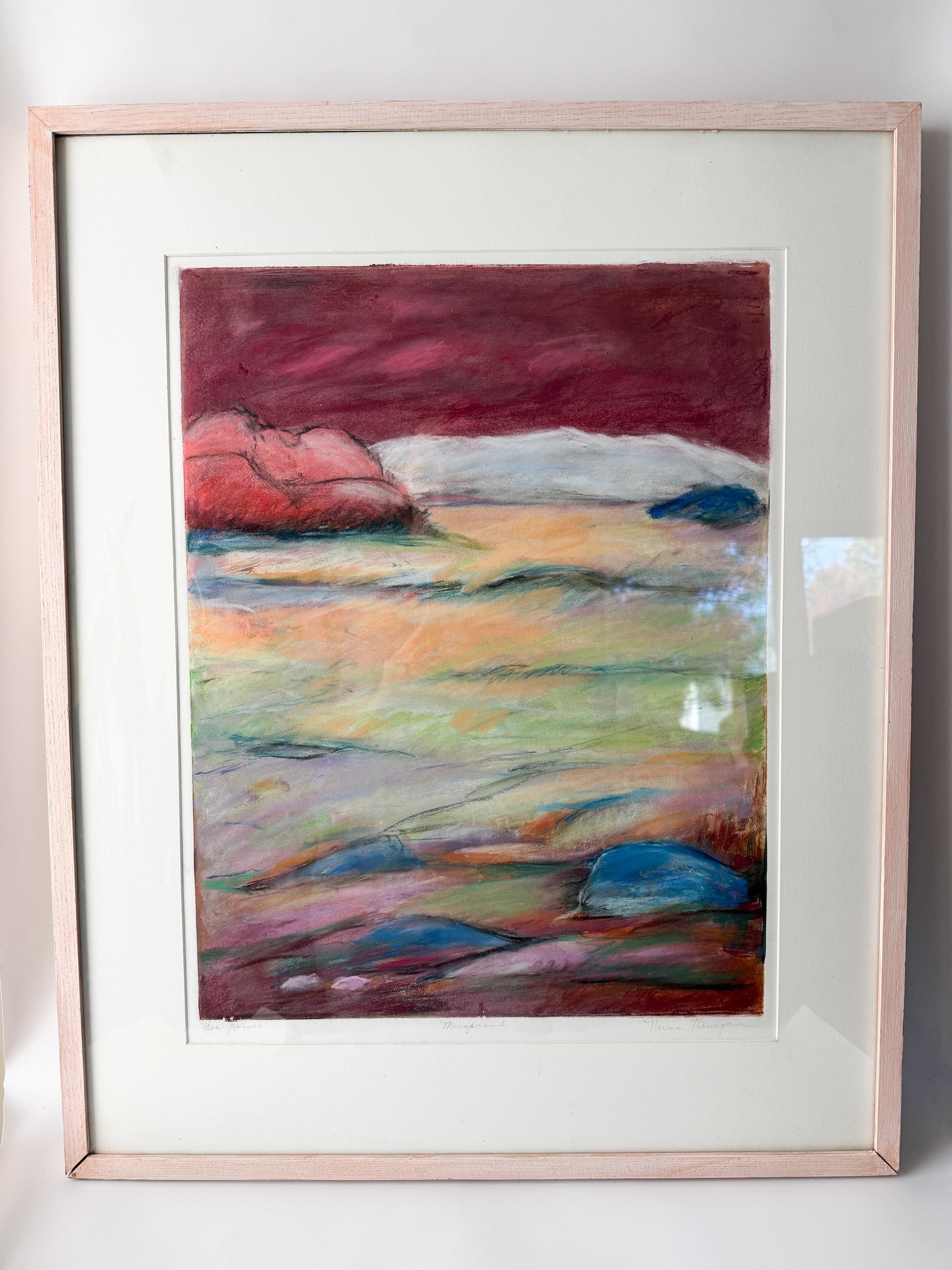 Framed Monoprint by Norma B. Flanagan #2