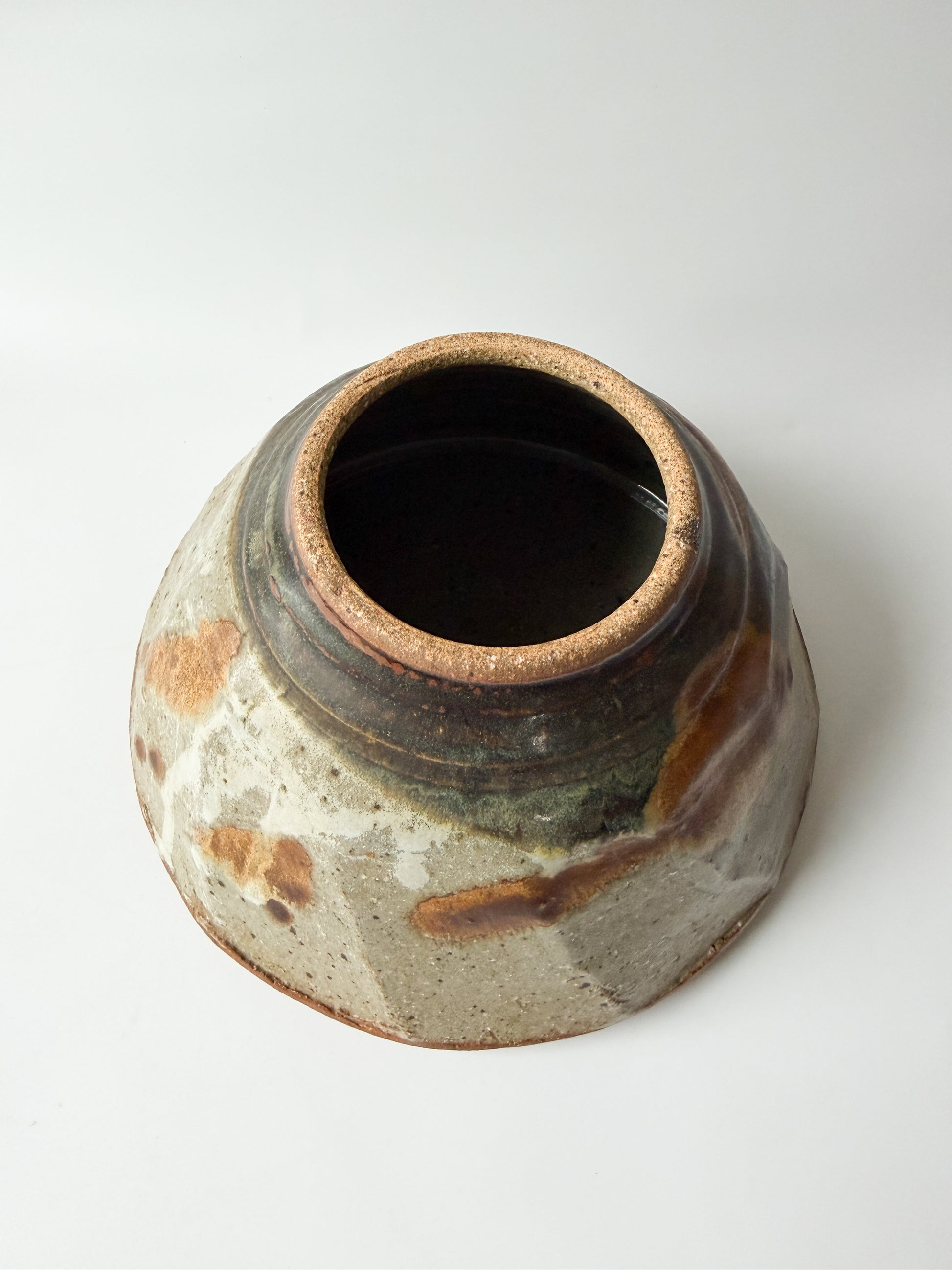 Brown and Tan Artist Pottery Vase (Small)
