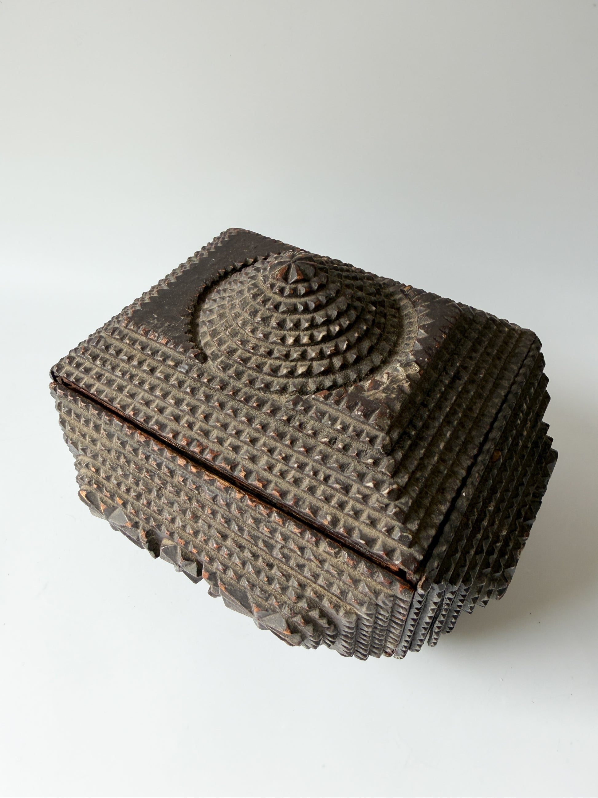 Antique Tramp Art Box