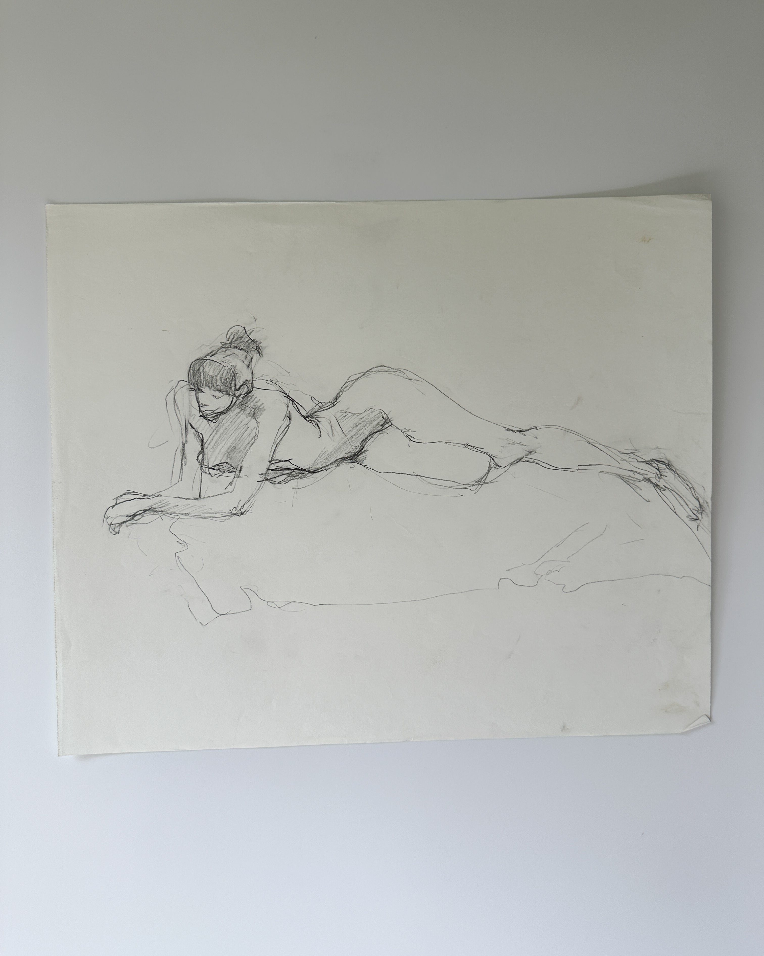 SERIES: 34 Nudes on White Paper by Jane Matteson