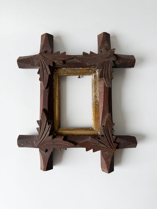 Small Vintage Wood Adirondack Frame
