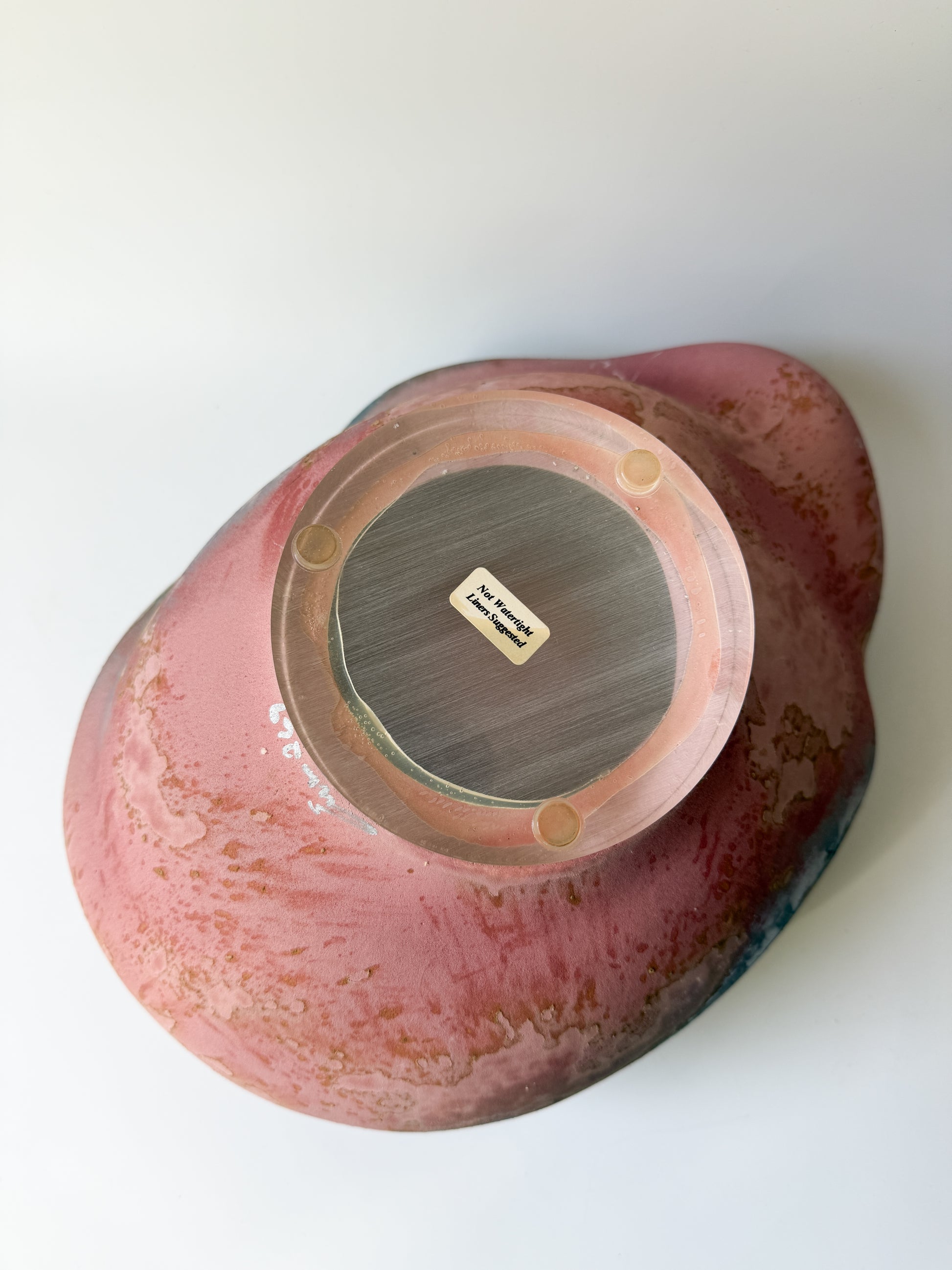 Multicolor Abstract Art Pottery Bowl by Tony Evans