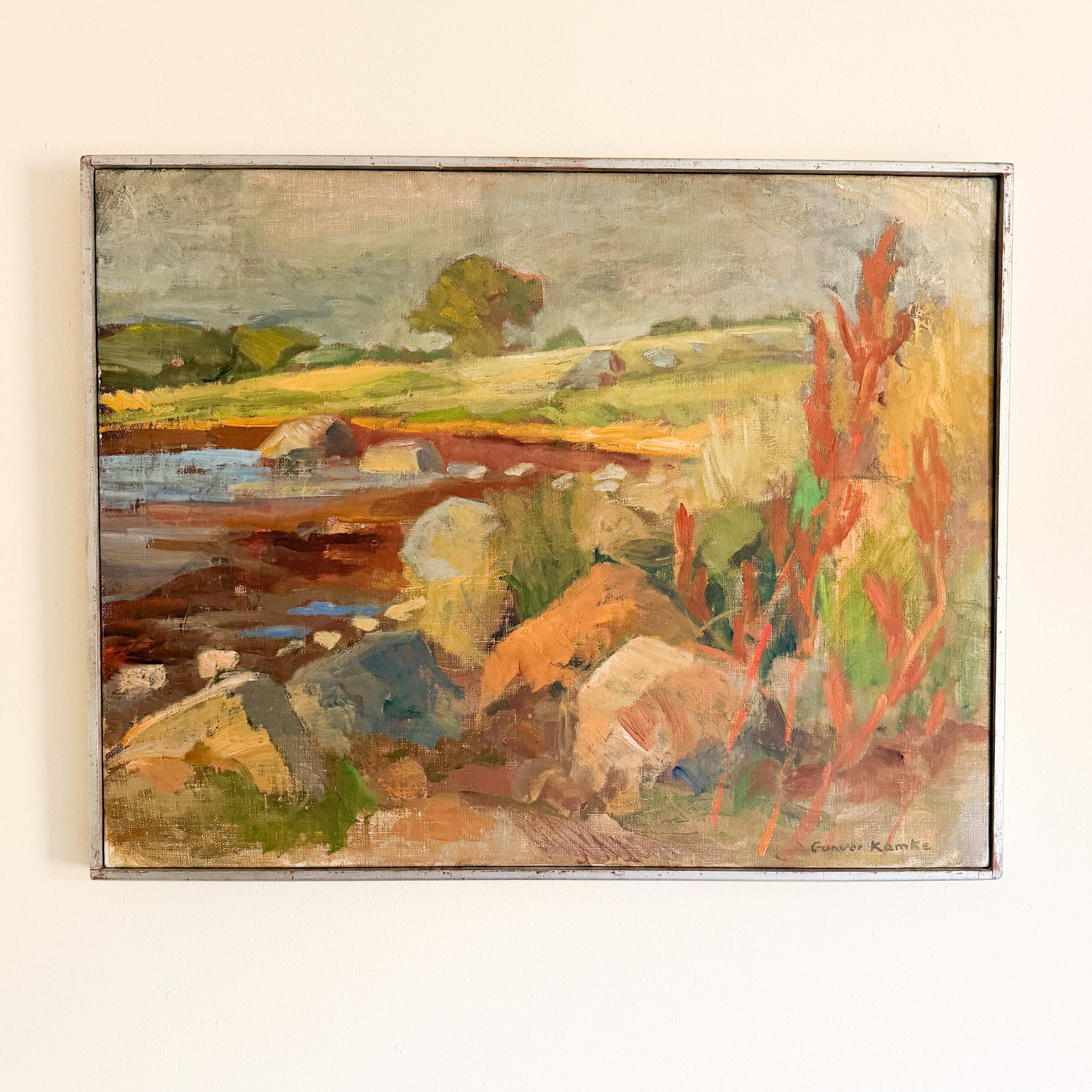 GUNVOR KAMKE - Landscape Oil Painting on Canvas
