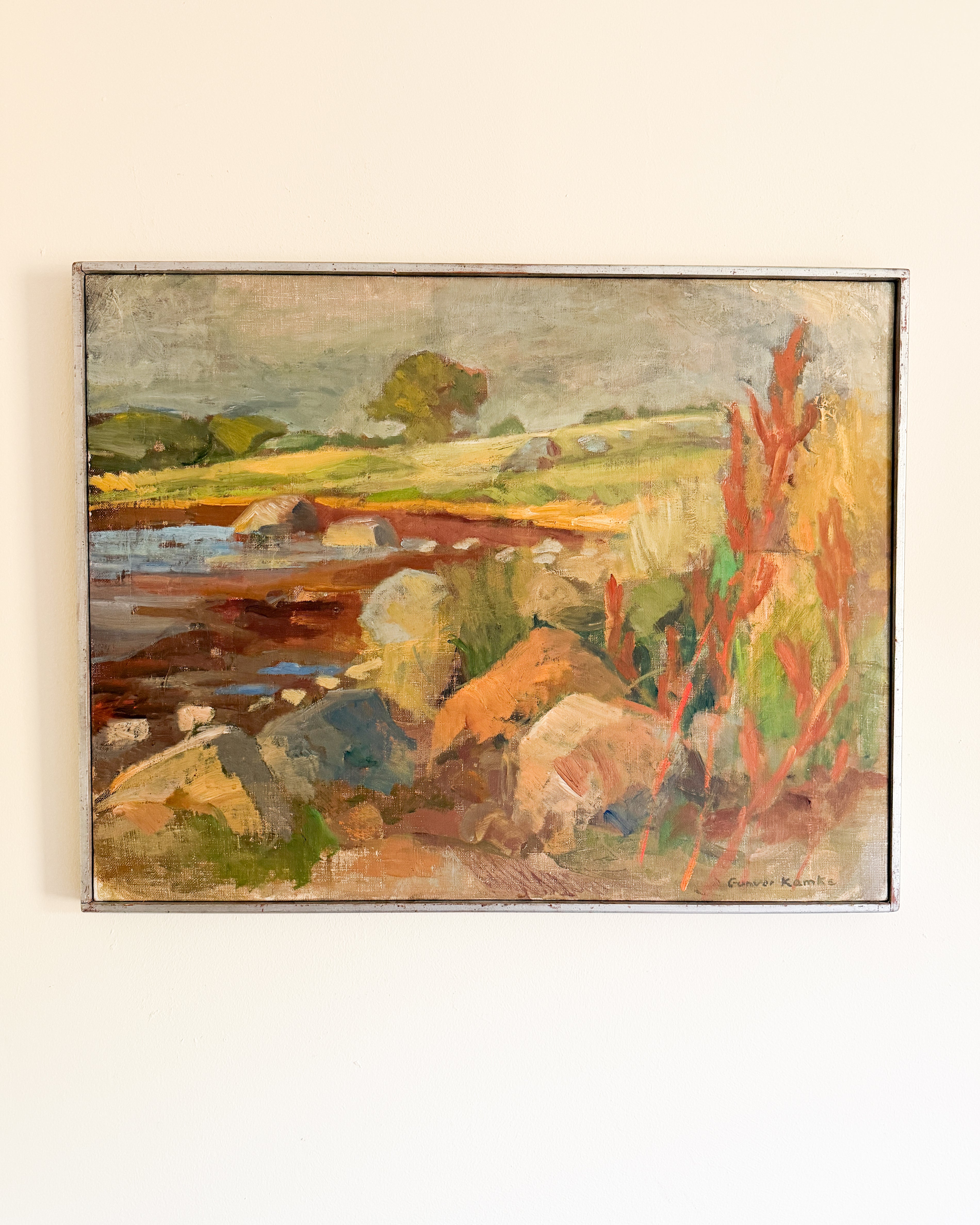 GUNVOR KAMKE - Landscape Oil Painting on Canvas