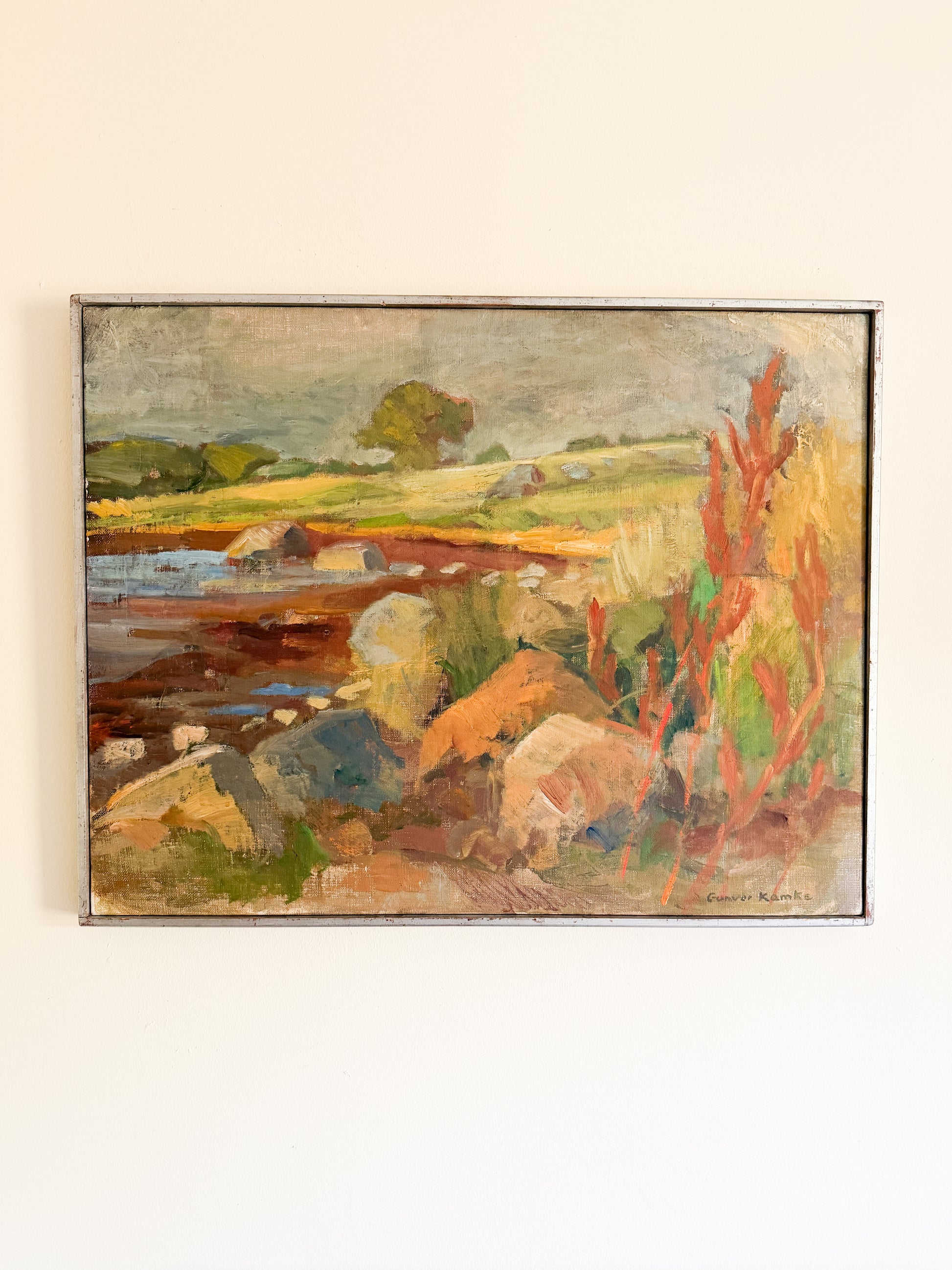 GUNVOR KAMKE - Landscape Oil Painting on Canvas