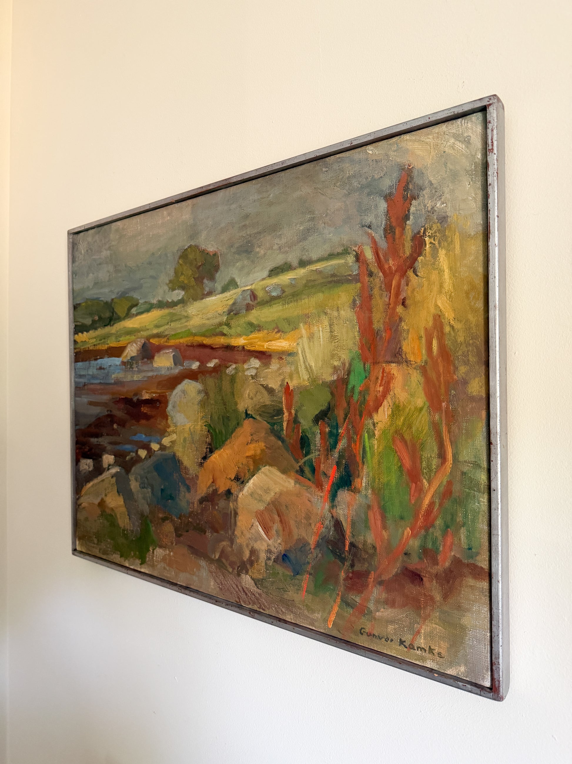 GUNVOR KAMKE - Landscape Oil Painting on Canvas