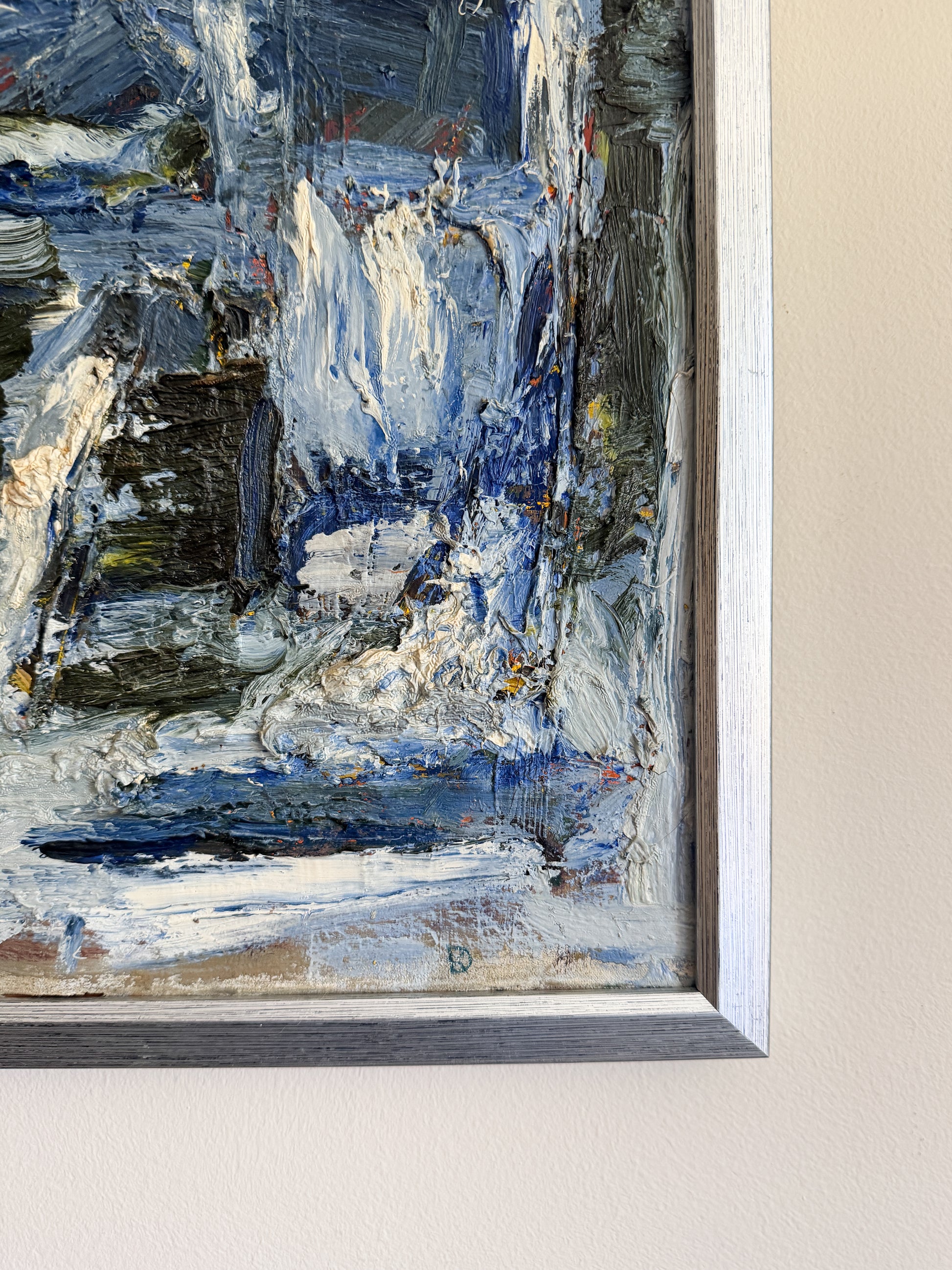 OIDENTIFIERAD KONSTNÄR - Abstract Impasto Oil Painting