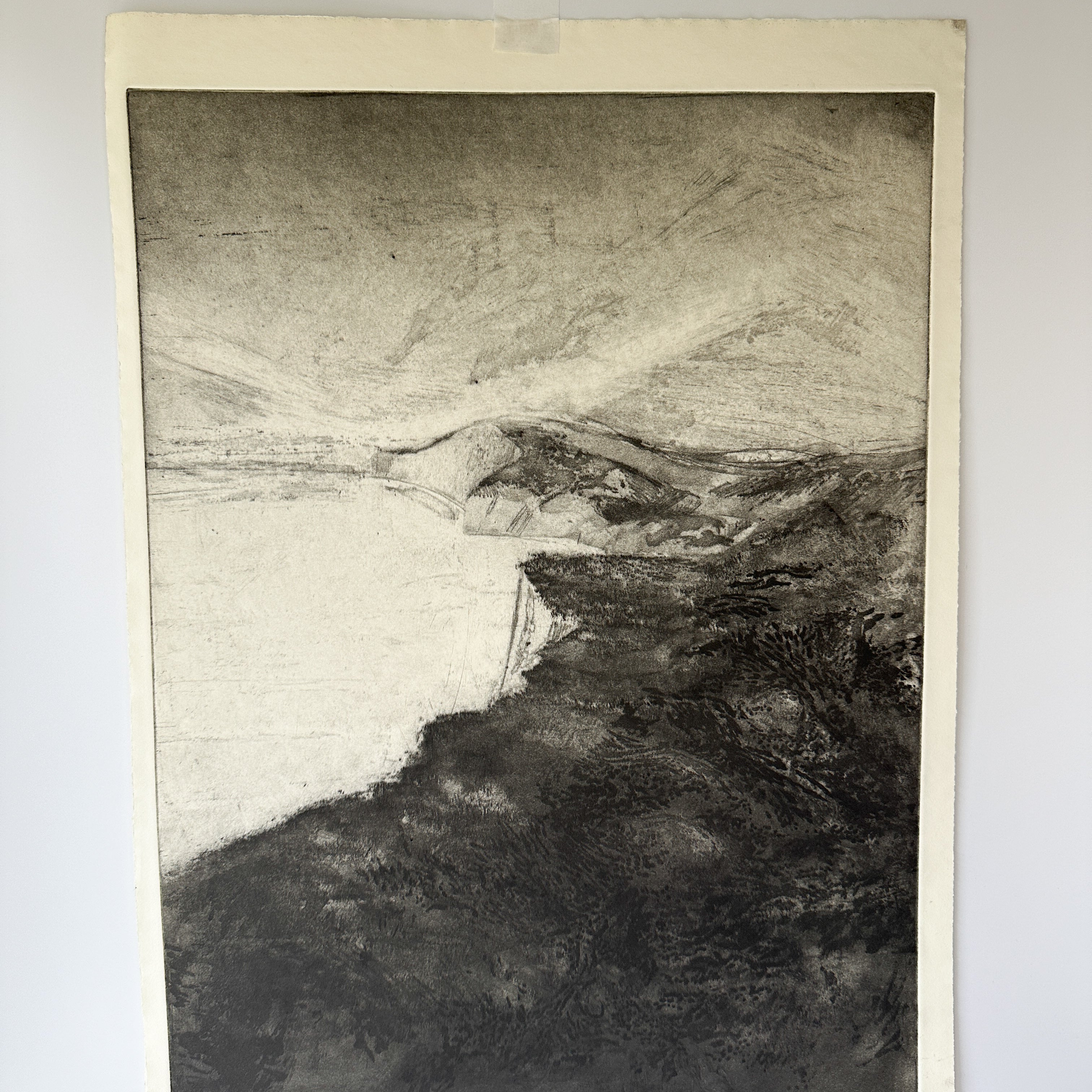 "SEALIGHT AND DOWNS” Aquatint Etching by Late Artist Jane Matteson