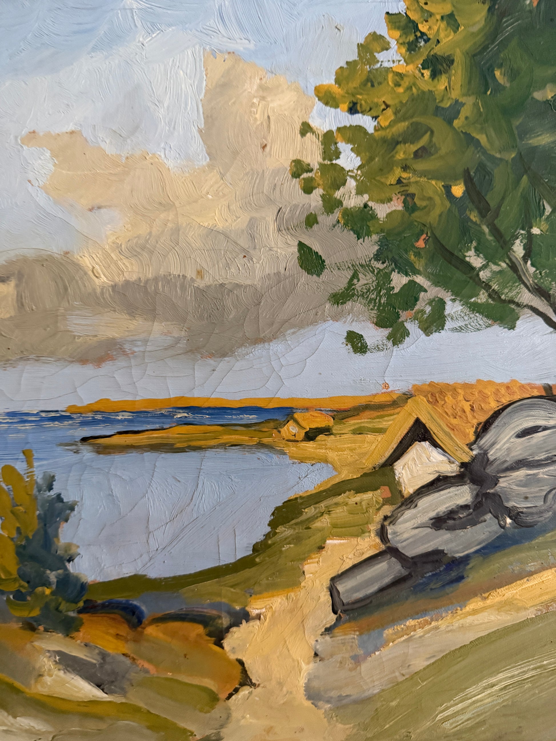 NILS GOLBE - Beach Oil on canvas