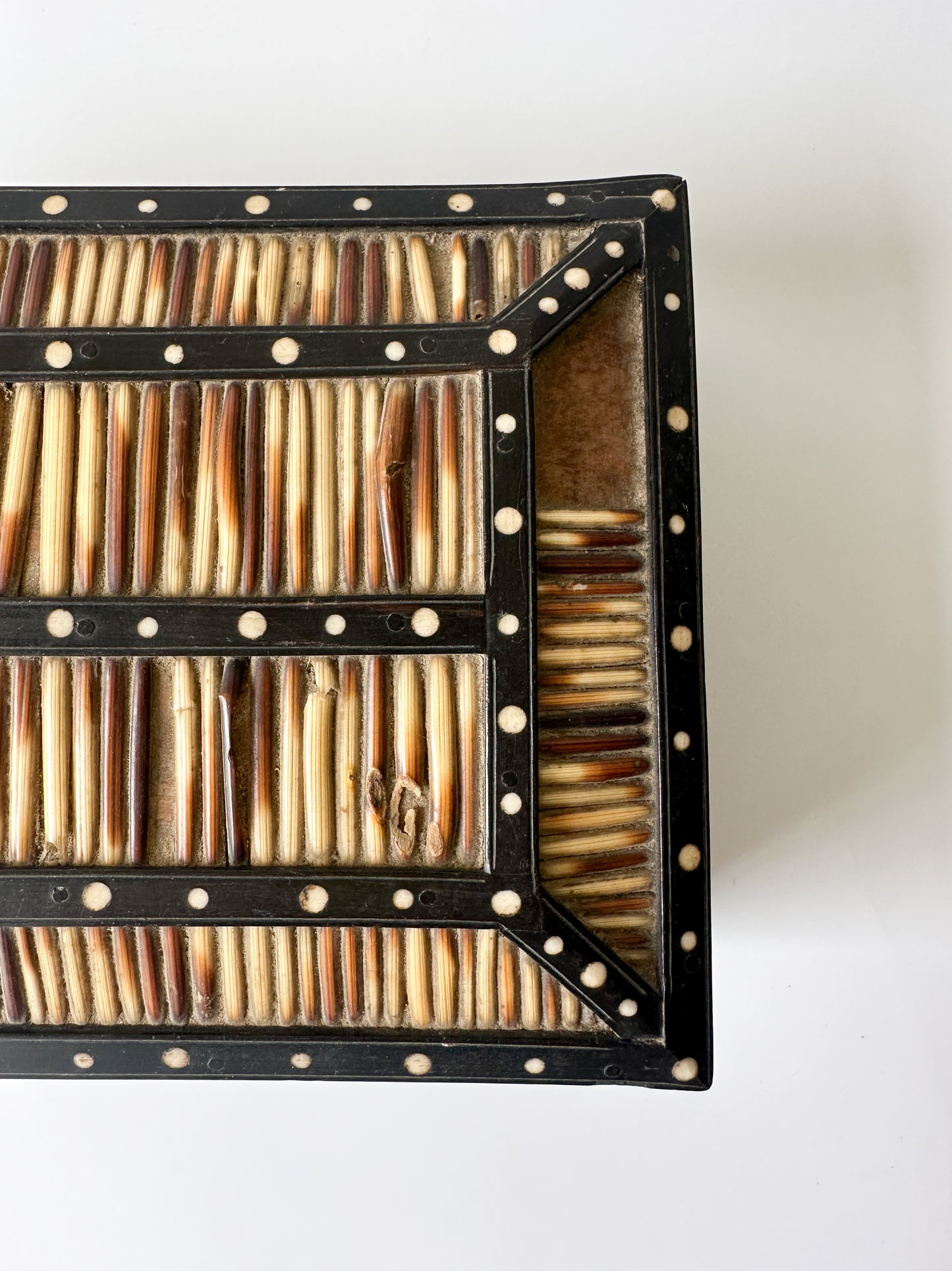 Antique Porcupine Quill Box