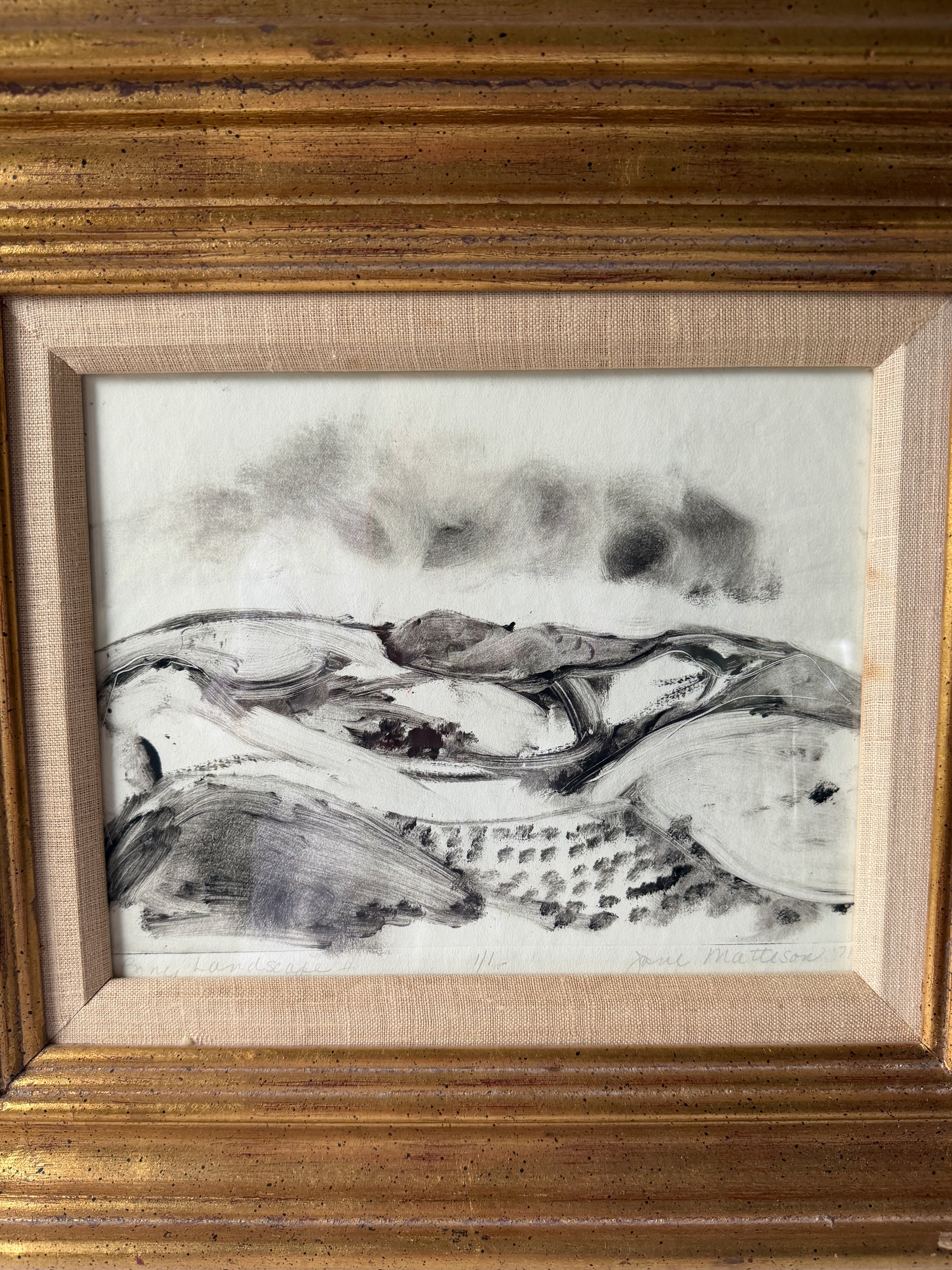 Jane Matteson - Framed Aquatint - Artist Proof 1/1 Signed