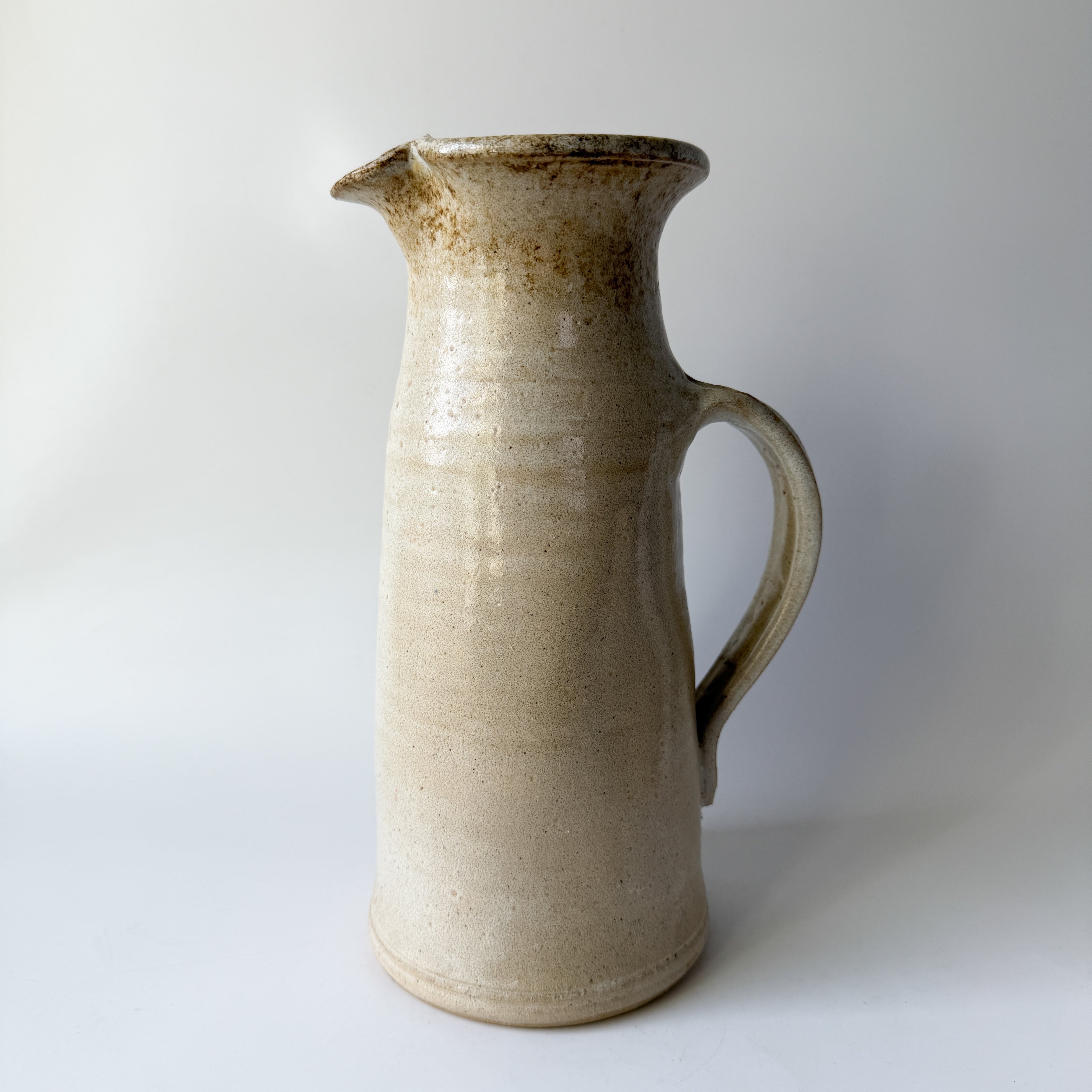 Tall Handmade Pottery Pitcher