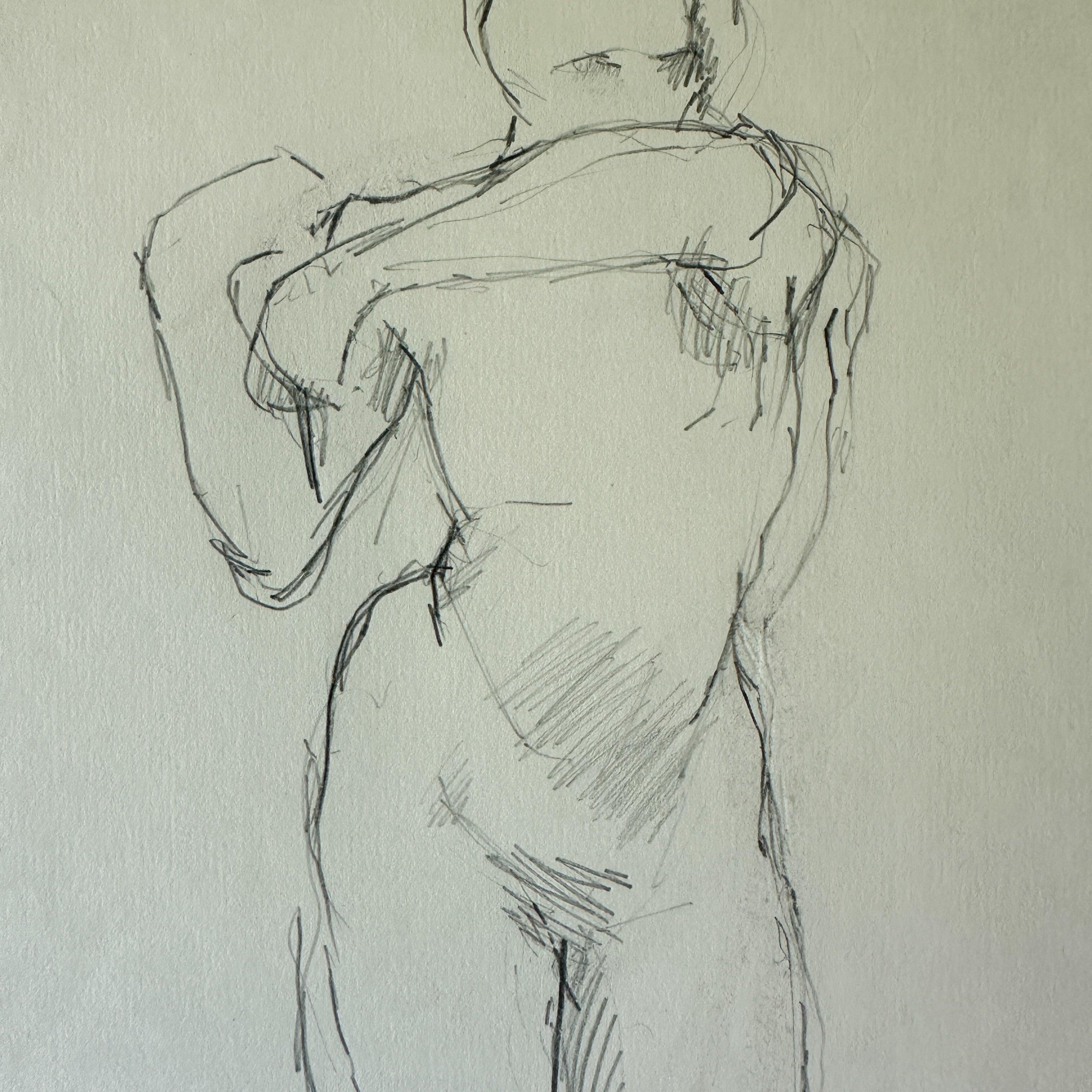 Stretch - Sketch by Jane Matteson (12”W x 14” H)