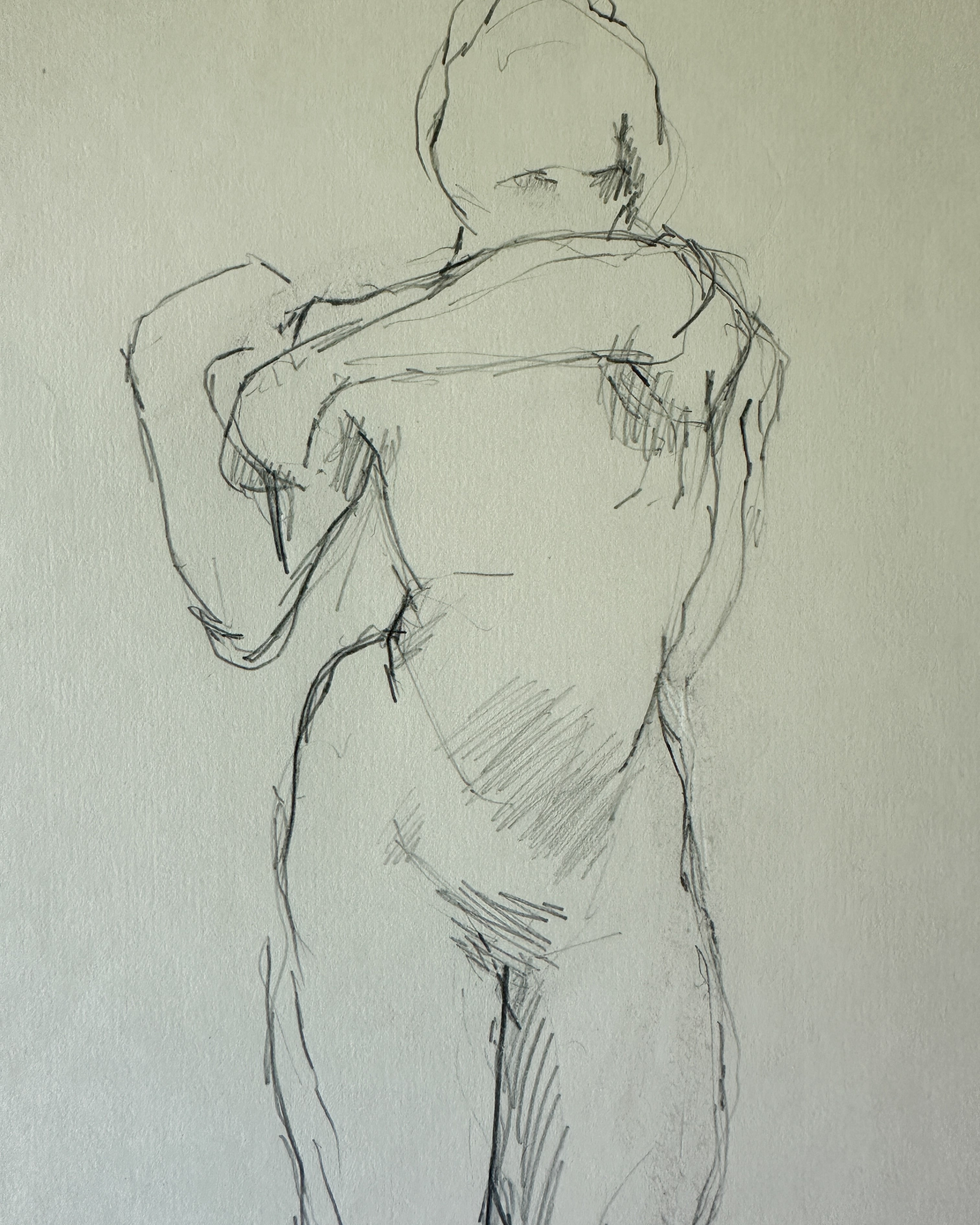 Stretch - Sketch by Jane Matteson (12”W x 14” H)