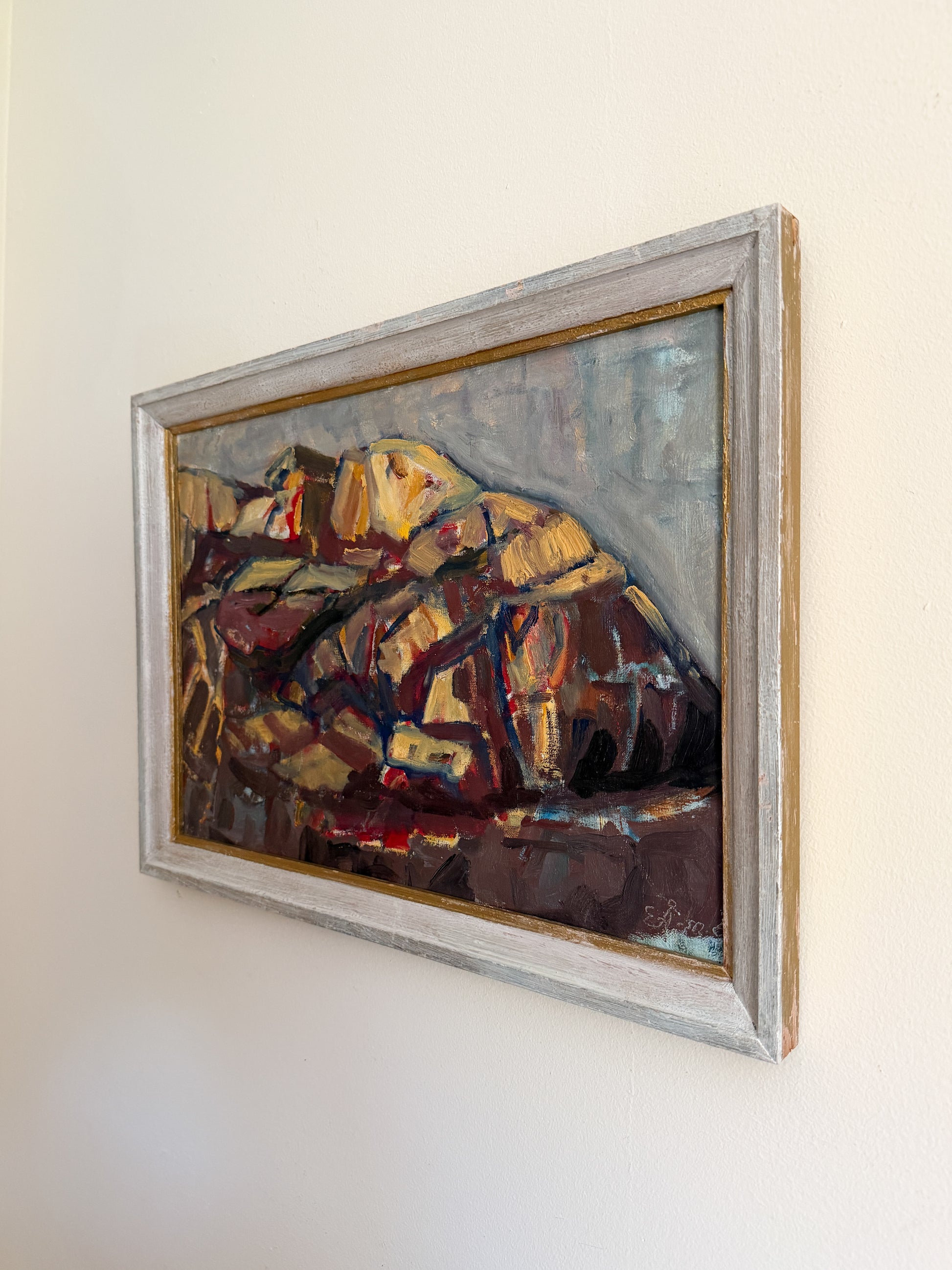 EBBA ÅKERSTRÖM - Mountain Abstract Oil on Canvas