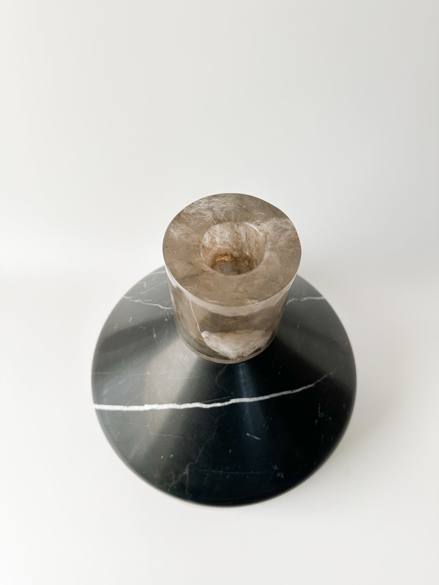 Early 21st Century Gilles Caffier Marble Vessel Large (signed)