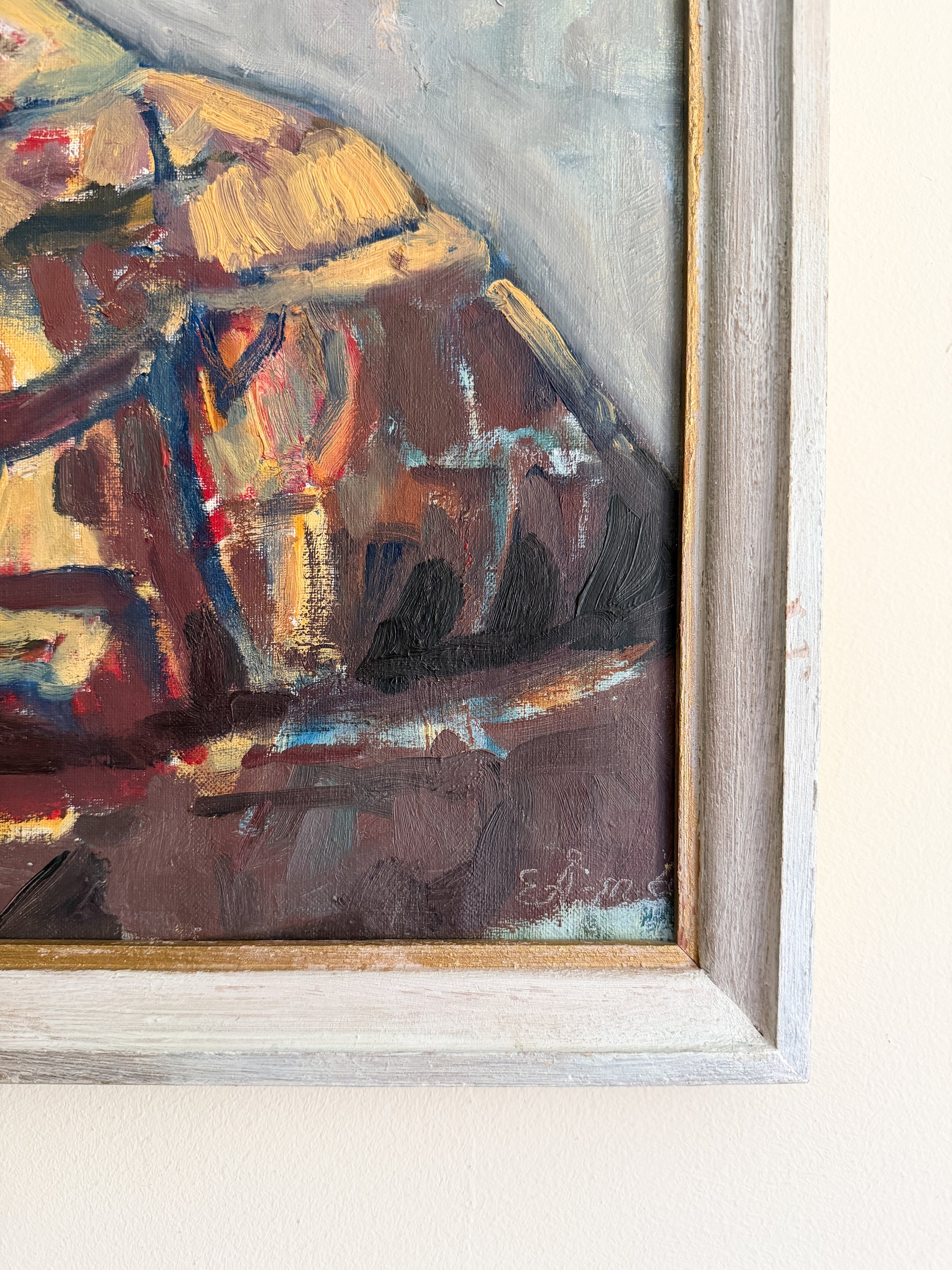 EBBA ÅKERSTRÖM - Mountain Abstract Oil on Canvas