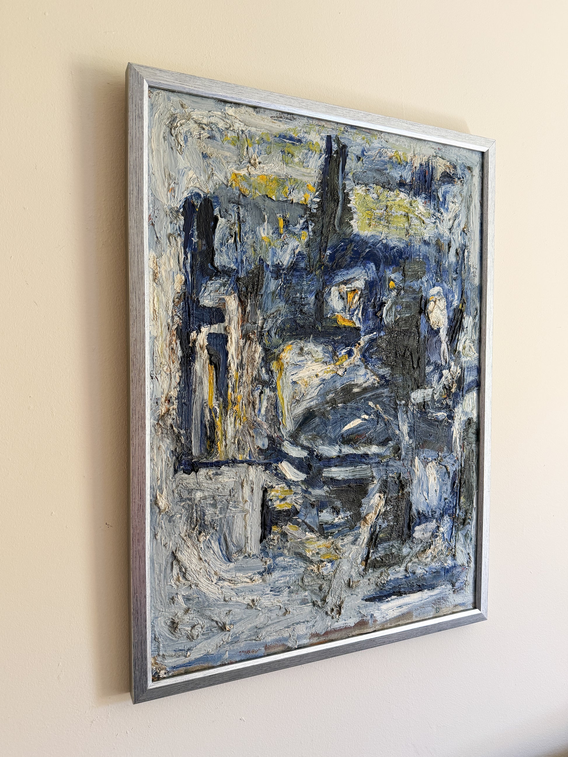 OIDENTIFIERAD KONSTNÄR - Abstract Impasto Oil Painting