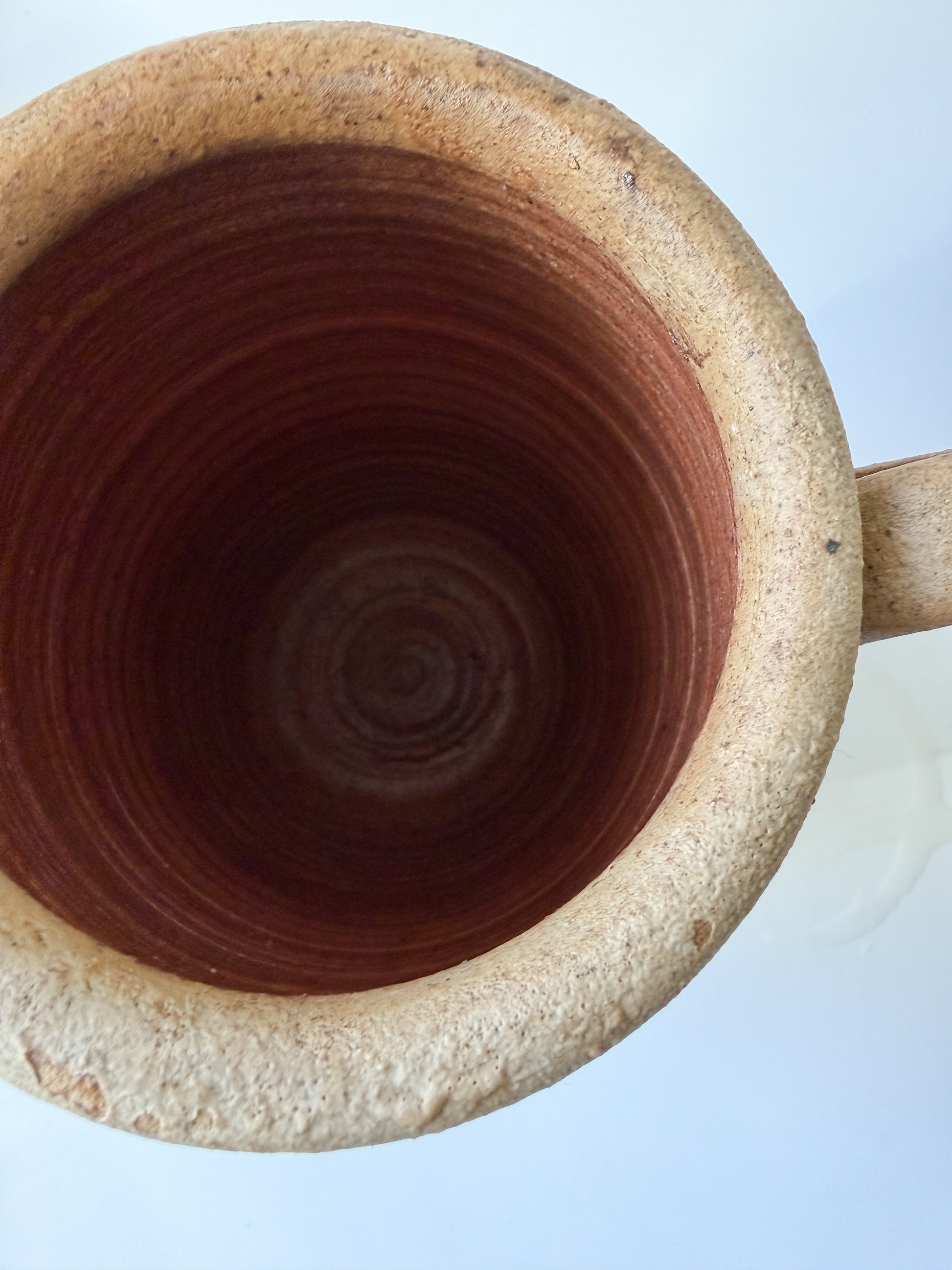 Pottery Vase with Hand-Painted Human Figures