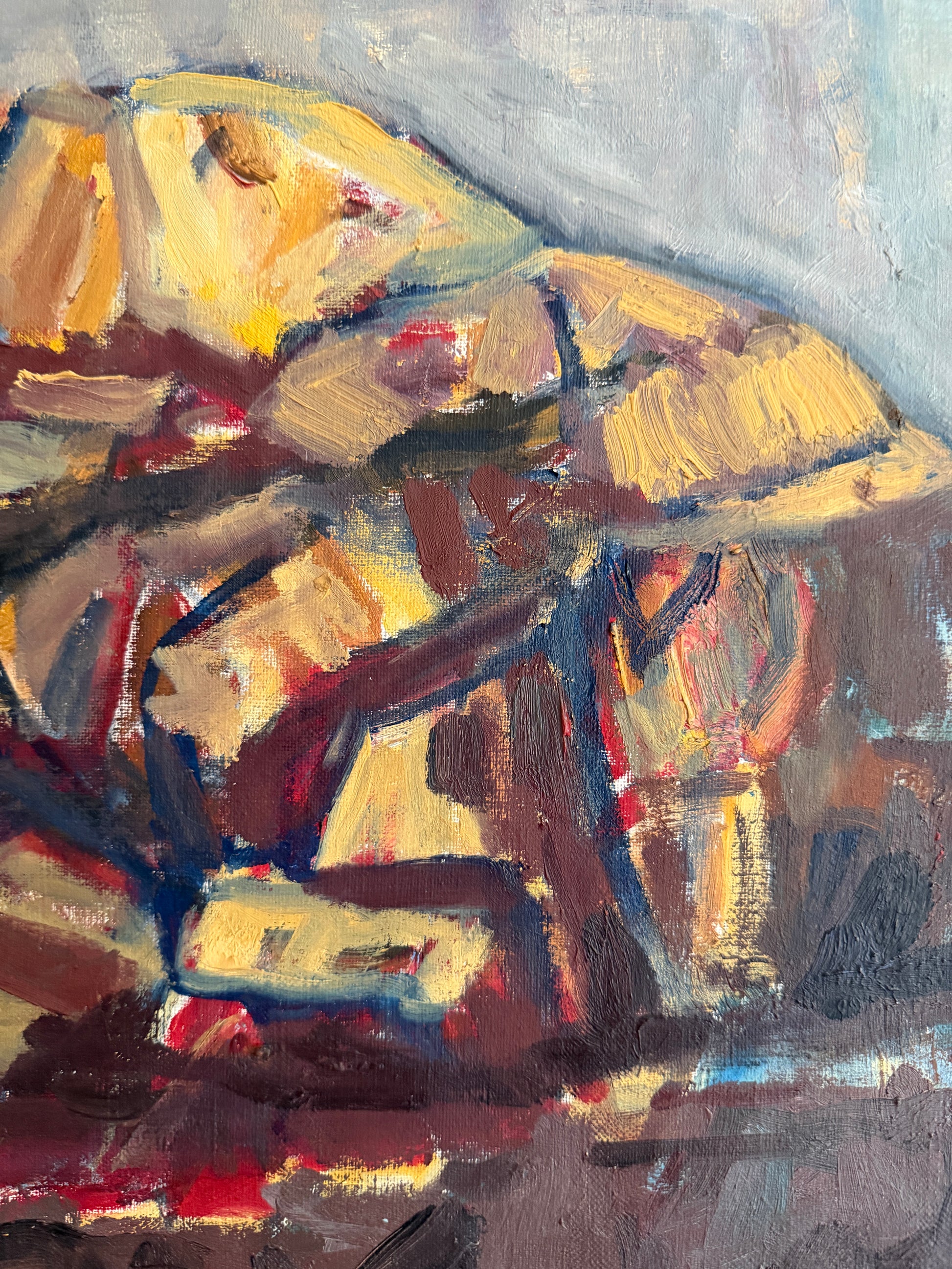 EBBA ÅKERSTRÖM - Mountain Abstract Oil on Canvas