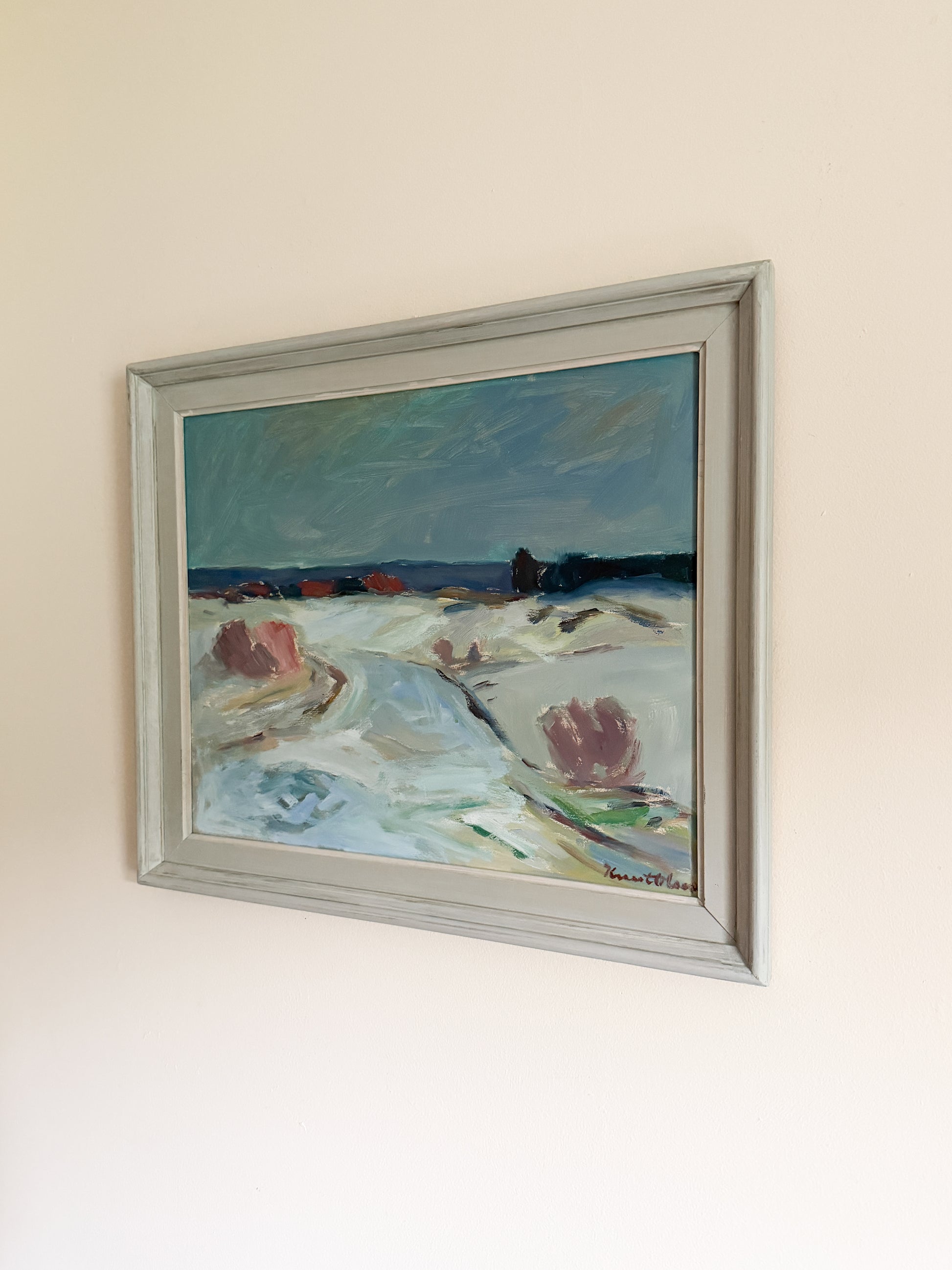 KNUT OLSON (1904-1978) - Ocean Oil Painting