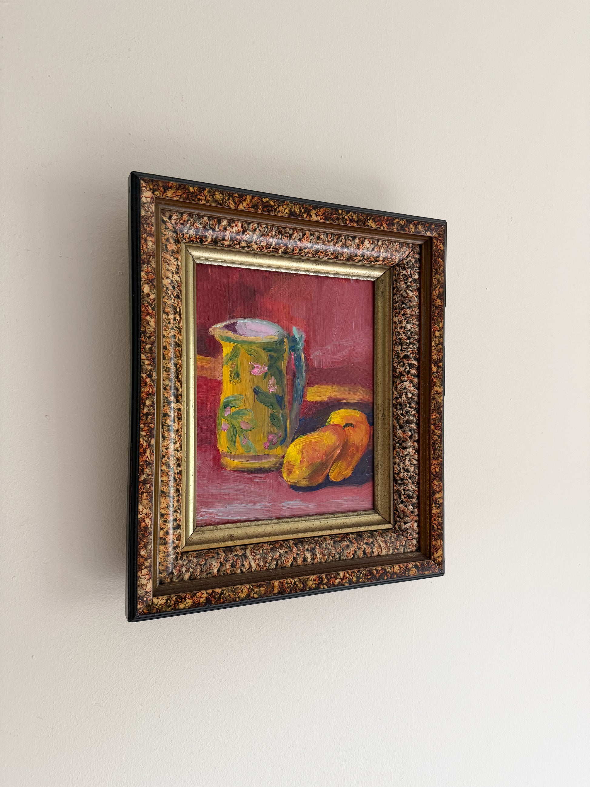 Still Life Oil Painting - Pitcher and Pears