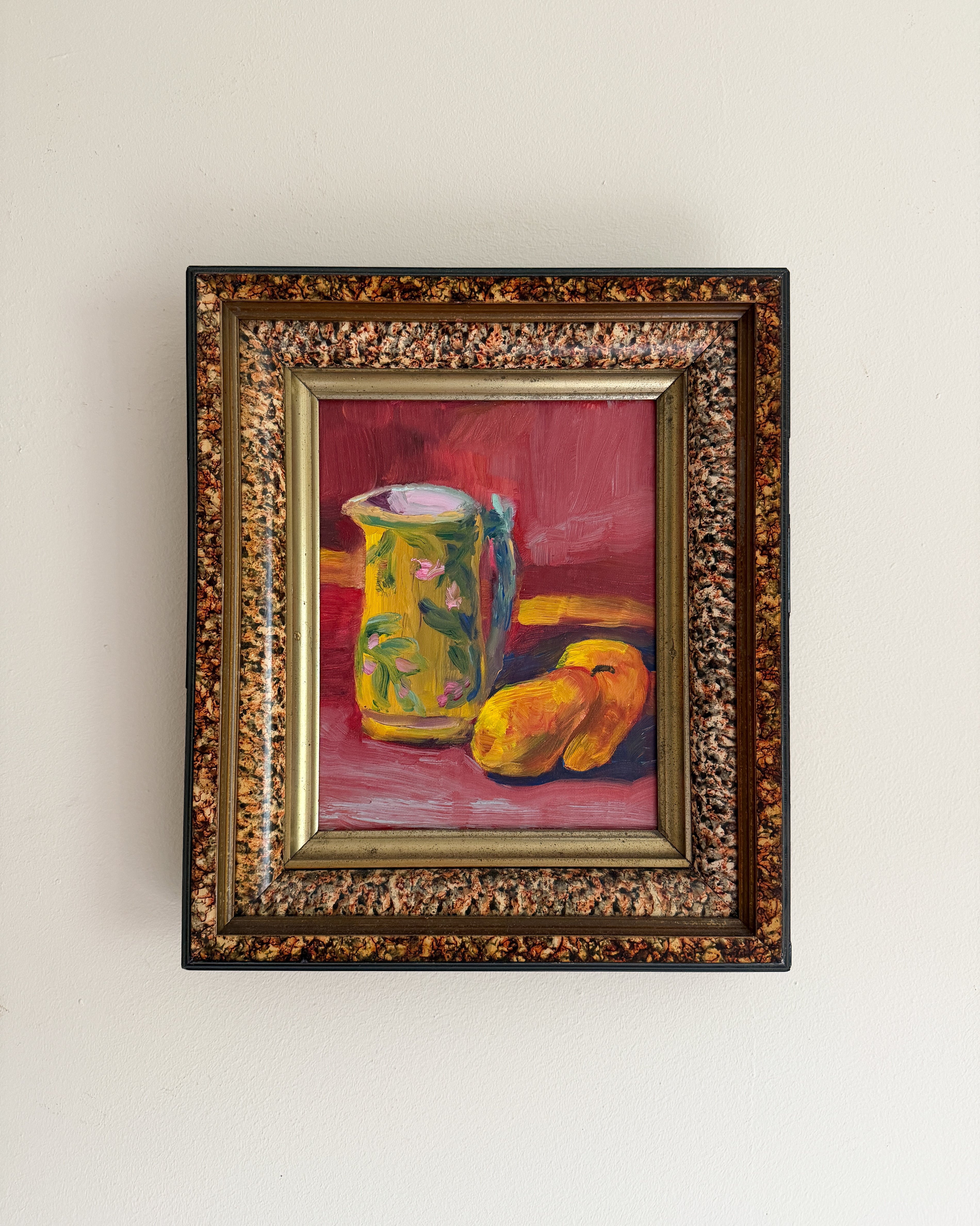 Still Life Oil Painting - Pitcher and Pears
