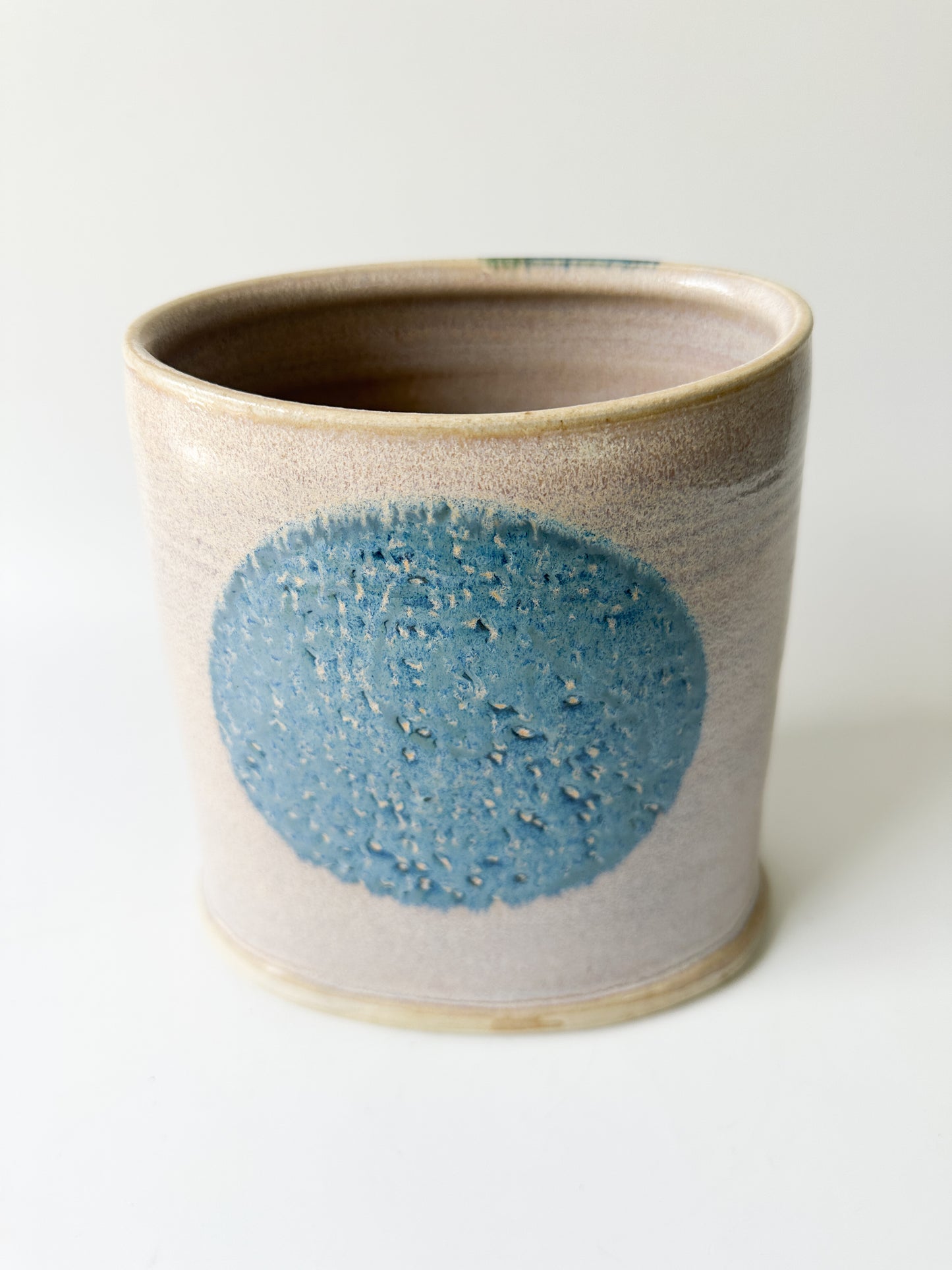 Artist Abstract Ceramic Vase - Signed