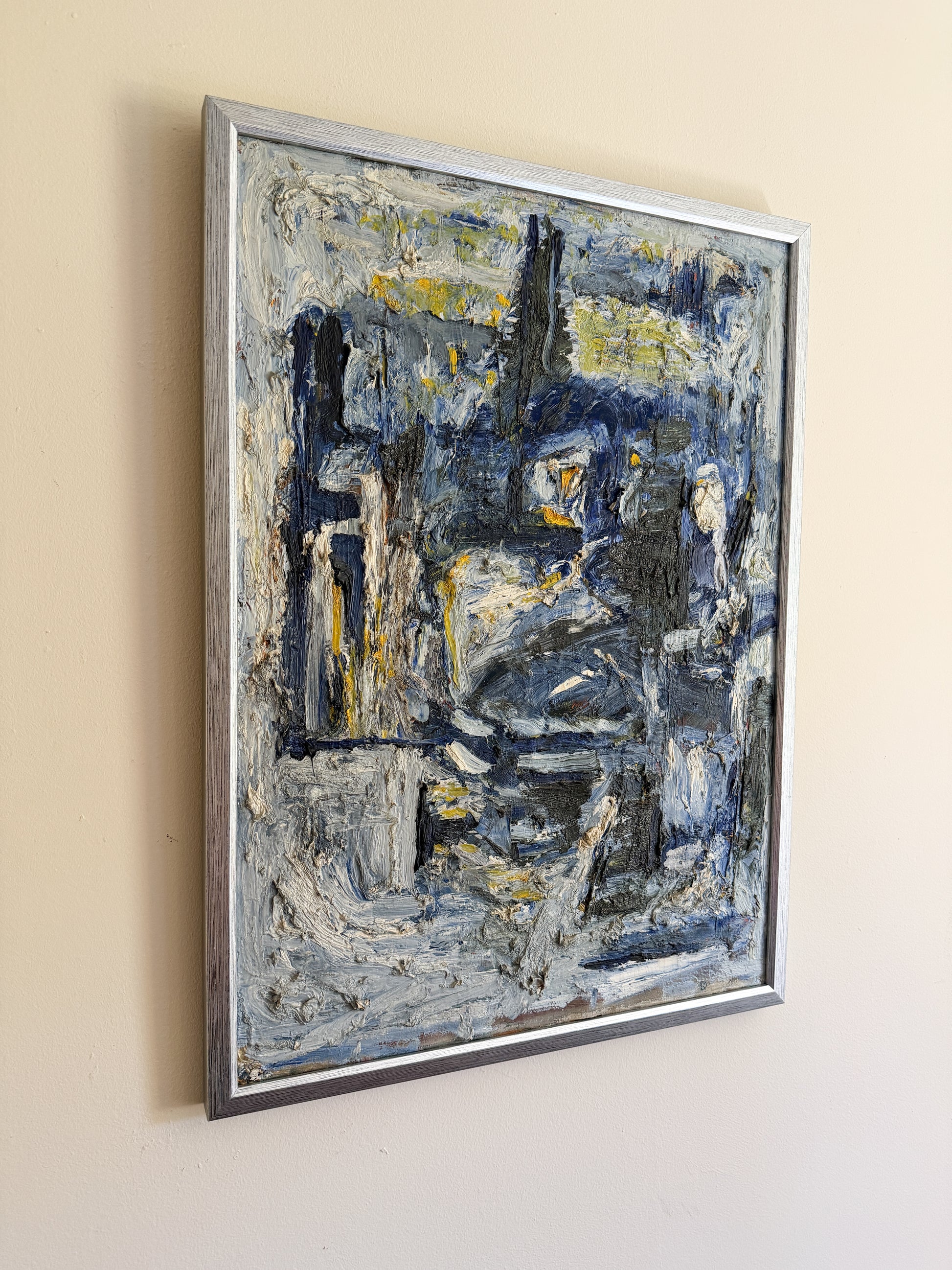 OIDENTIFIERAD KONSTNÄR - Abstract Impasto Oil Painting