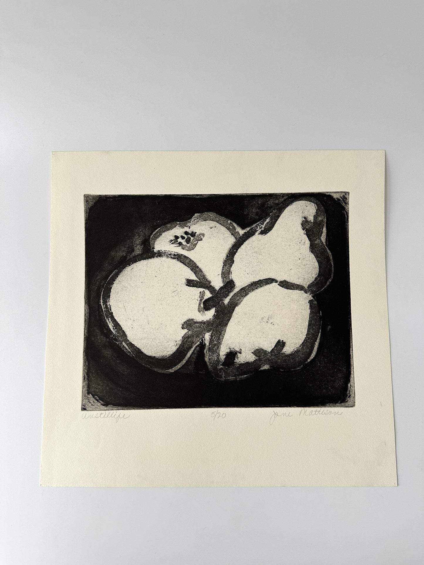 "UNSTILLIFE" Lithograph by the Late Artist Jane Matteson