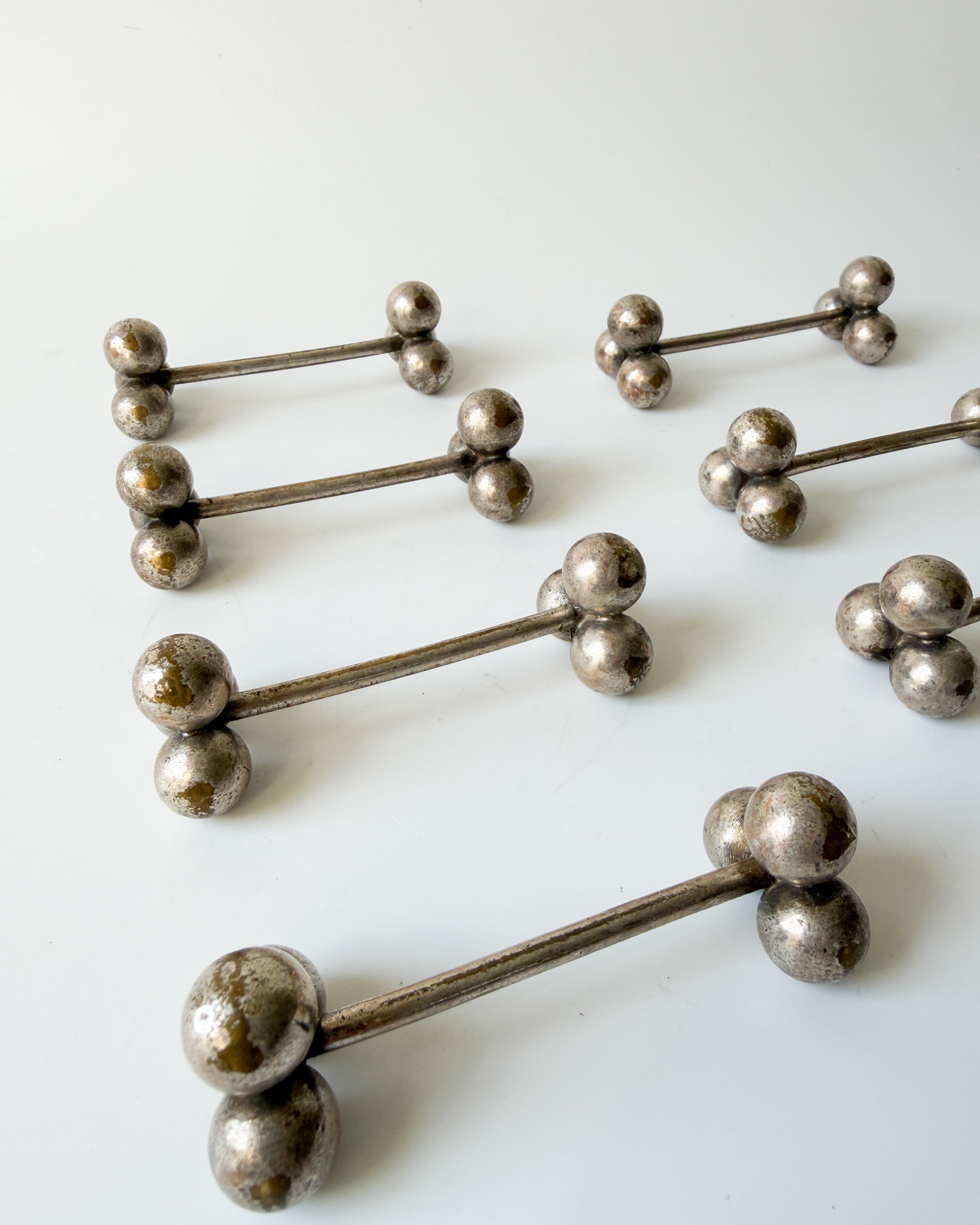 Set of Vintage Silver Plate Knife Rests from France