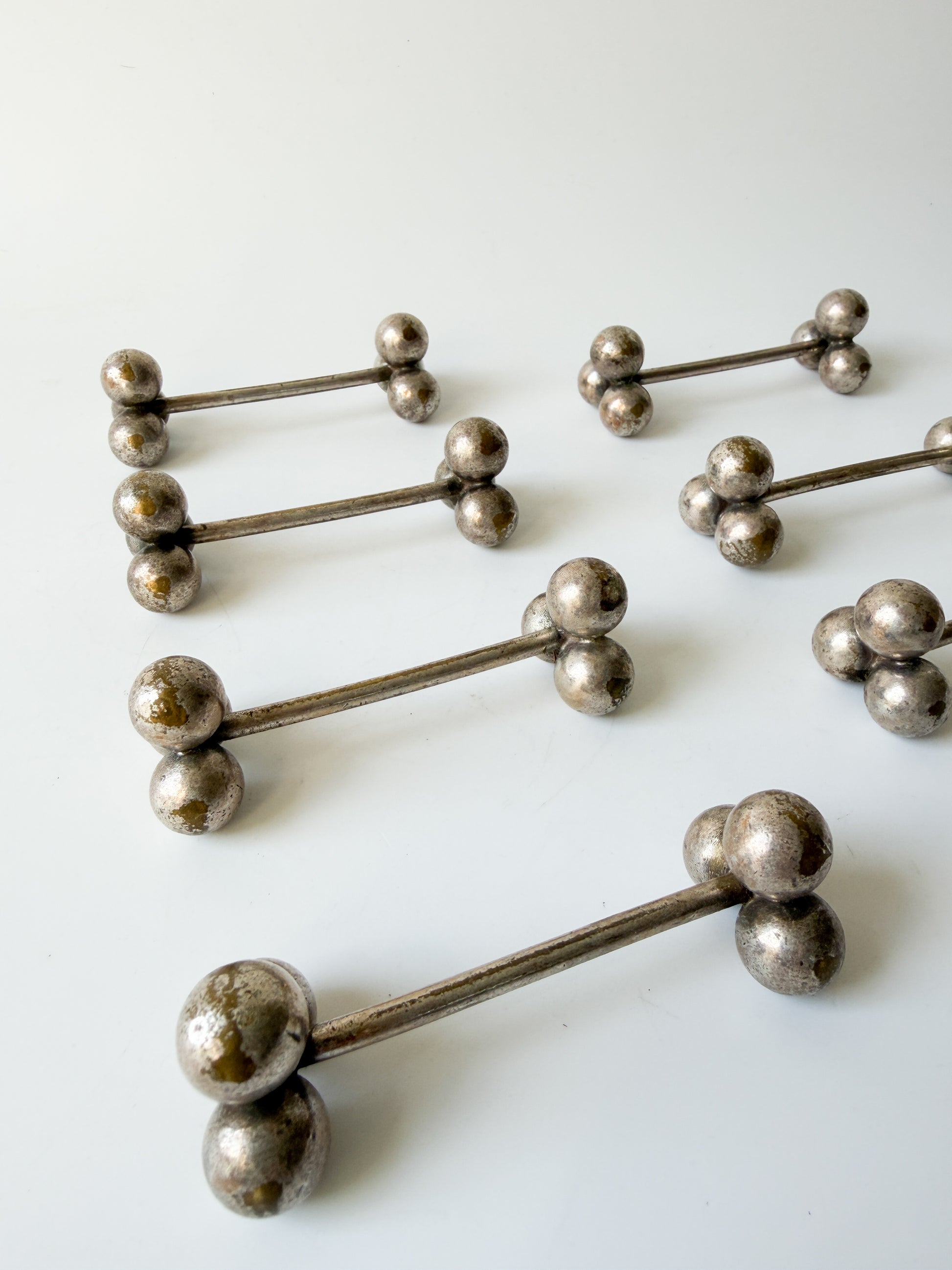 Set of Vintage Silver Plate Knife Rests from France