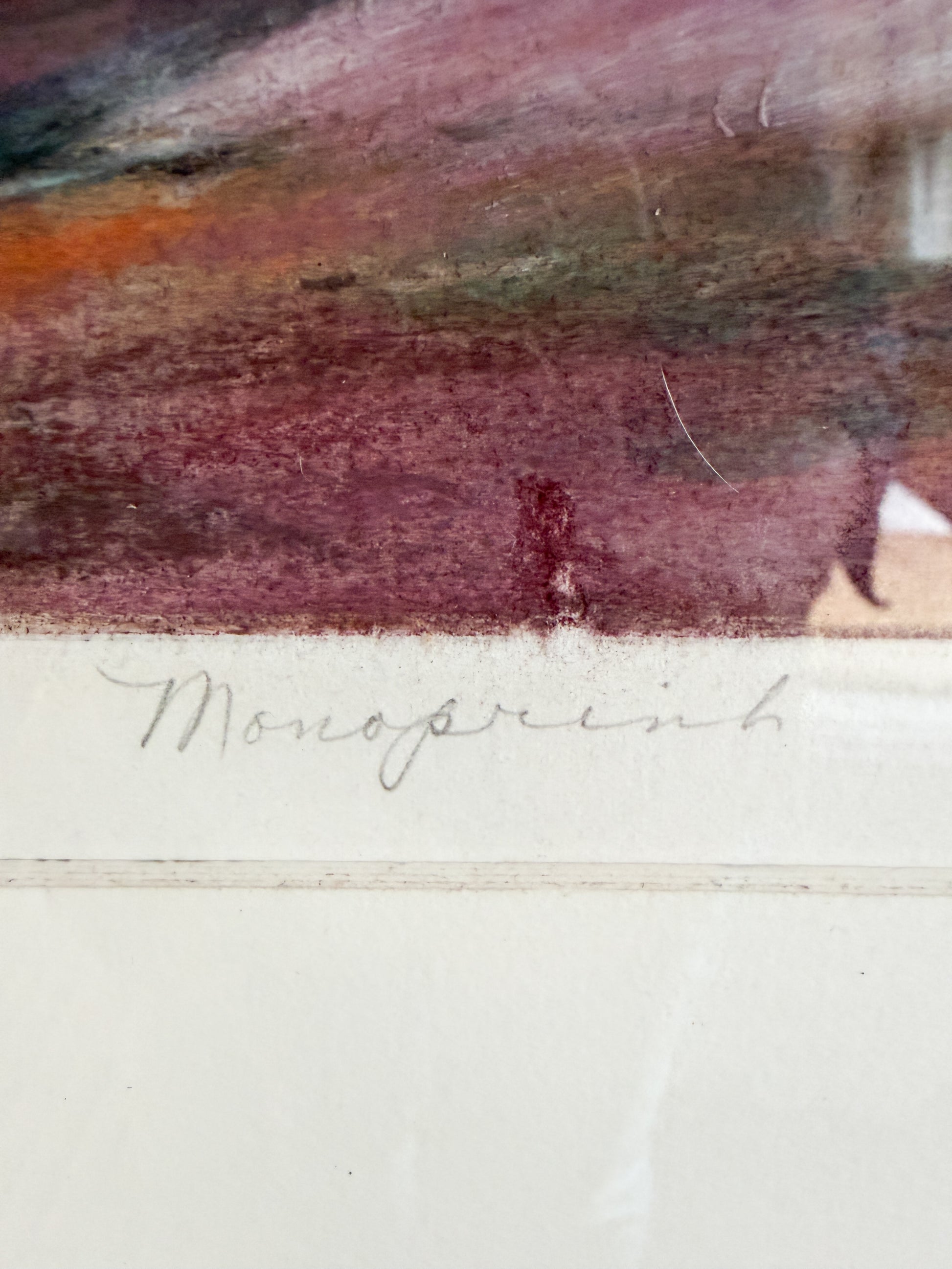 Framed Monoprint by Norma B. Flanagan #2