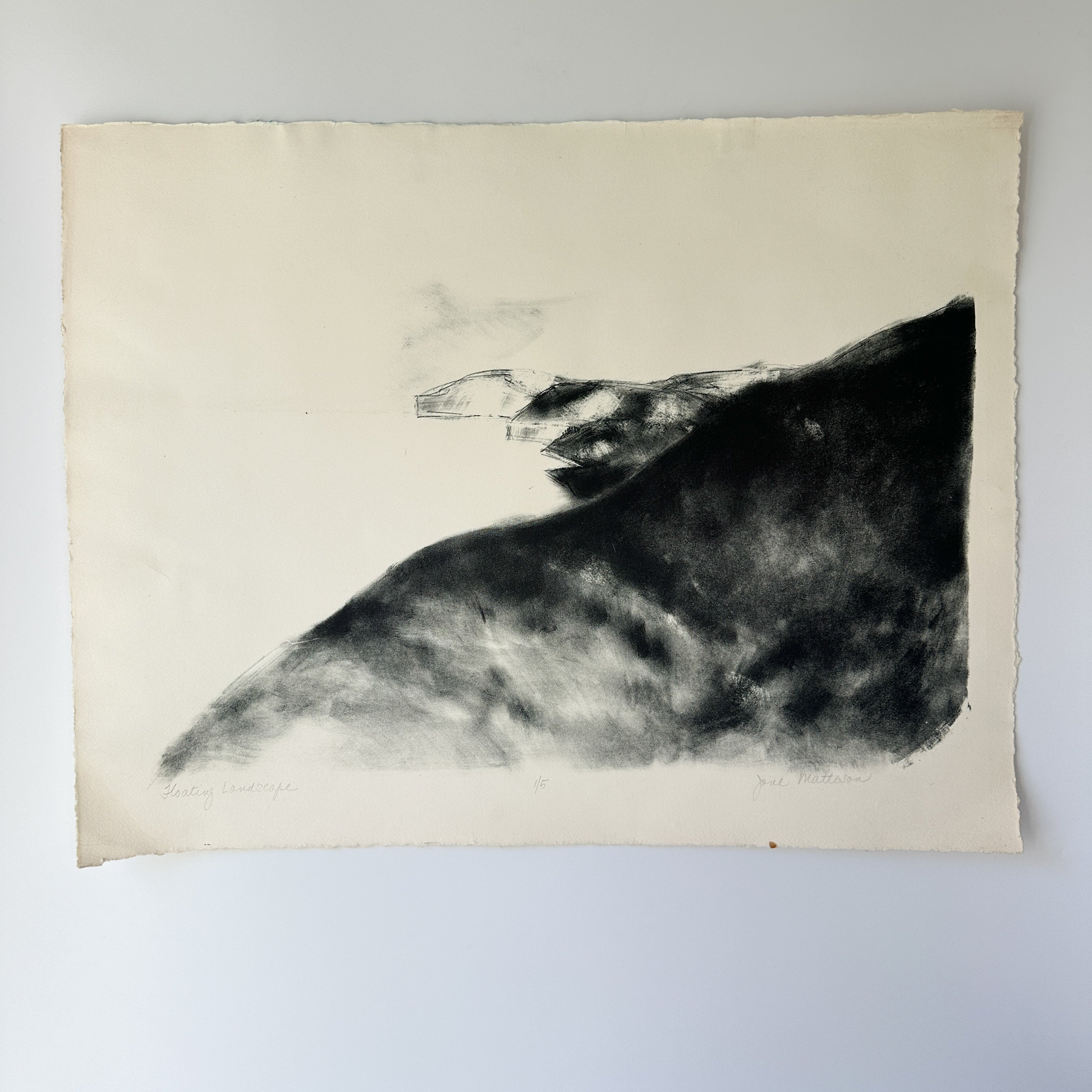 "FLOATING LANDSCAPE" Lithograph by Jane Matteson