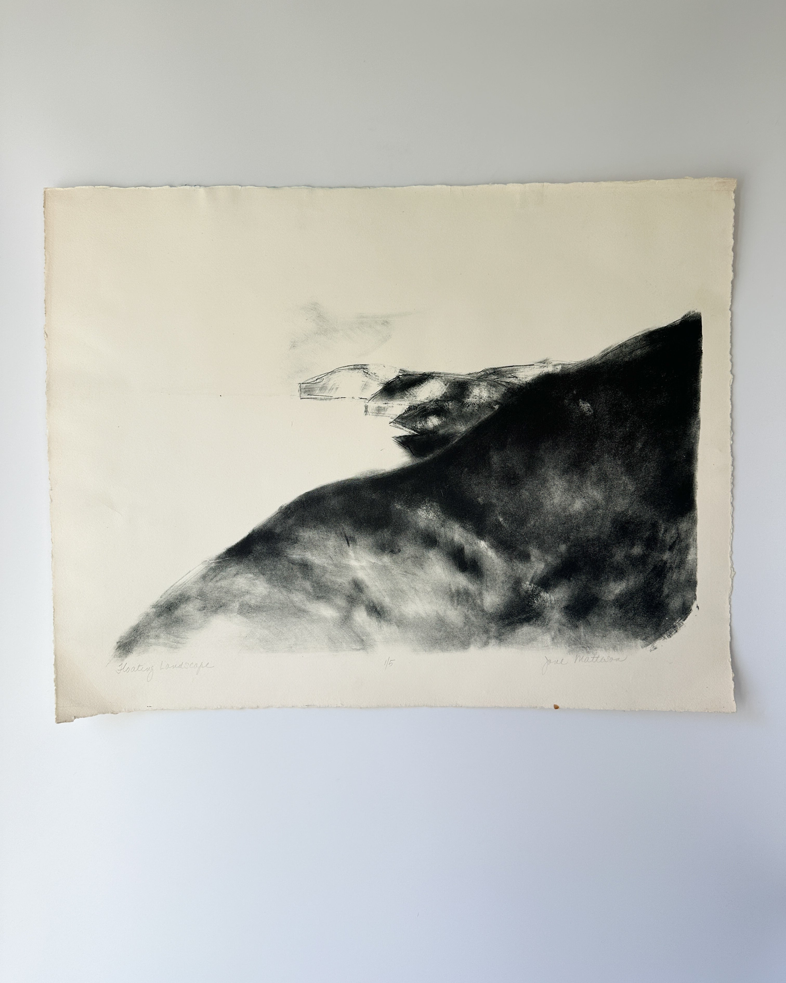 "FLOATING LANDSCAPE" Lithograph by Jane Matteson