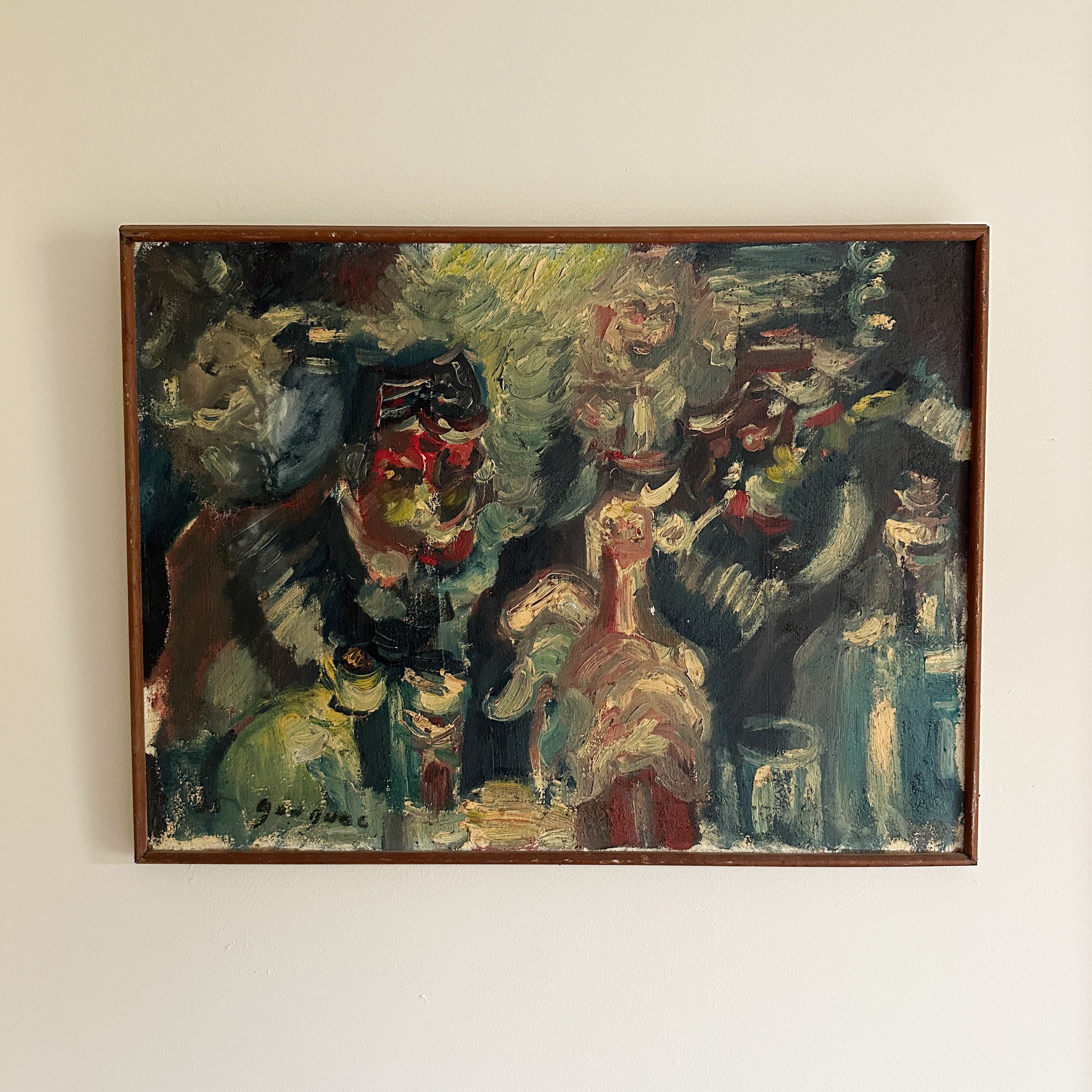 Vintage Impasto Oil Painting (signed)