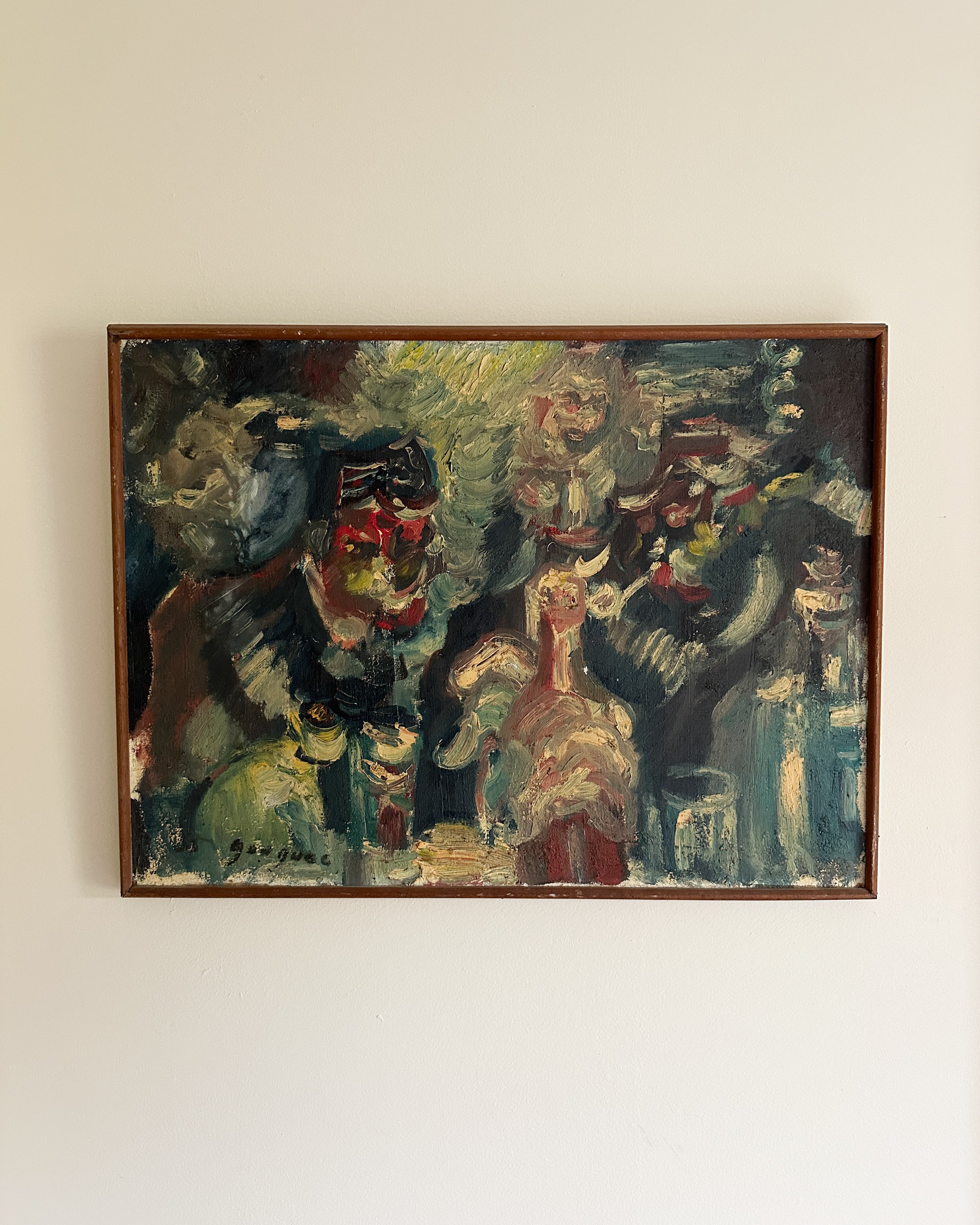 Vintage Impasto Oil Painting (signed)