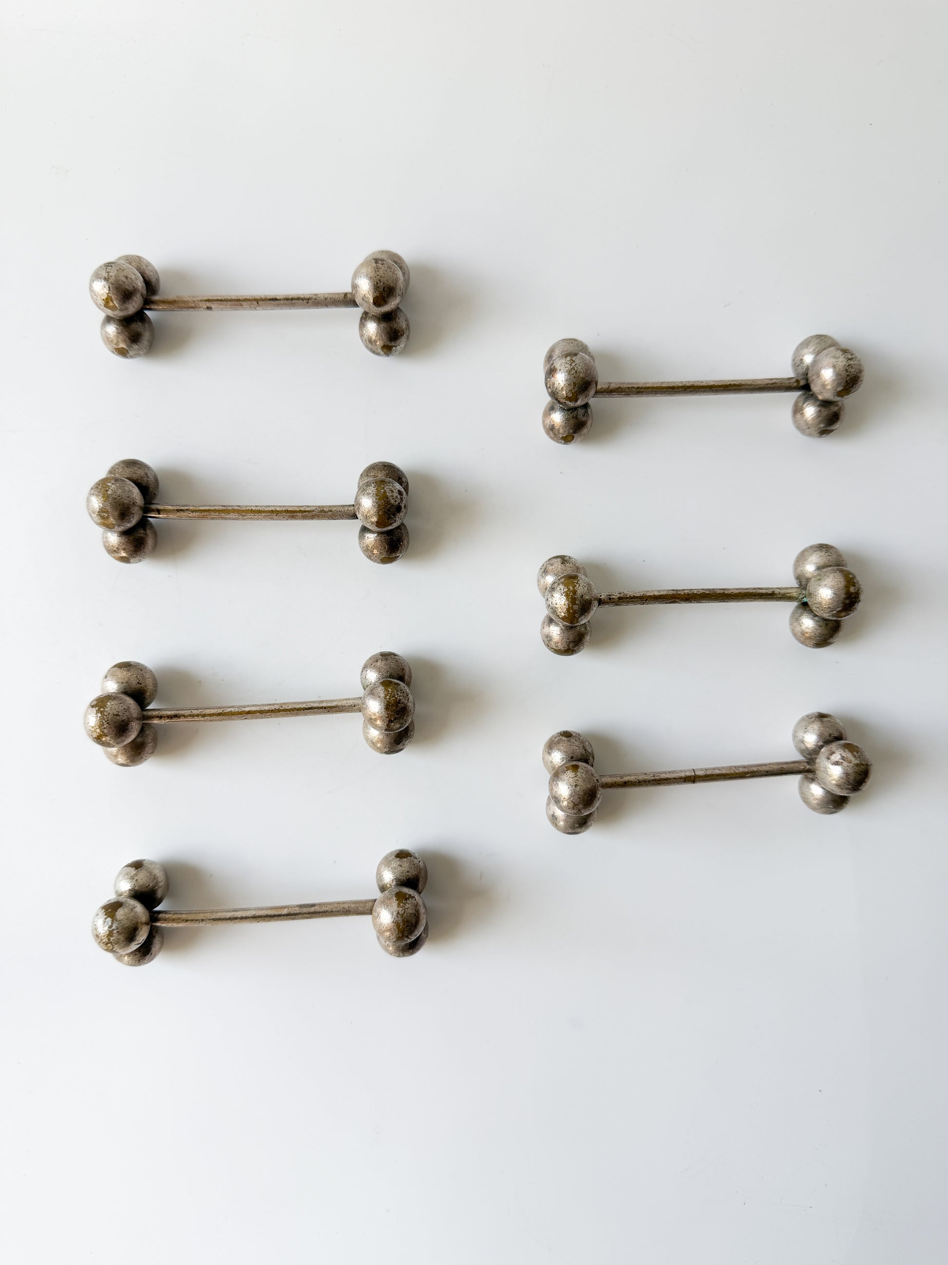 Set of Vintage Silver Plate Knife Rests from France