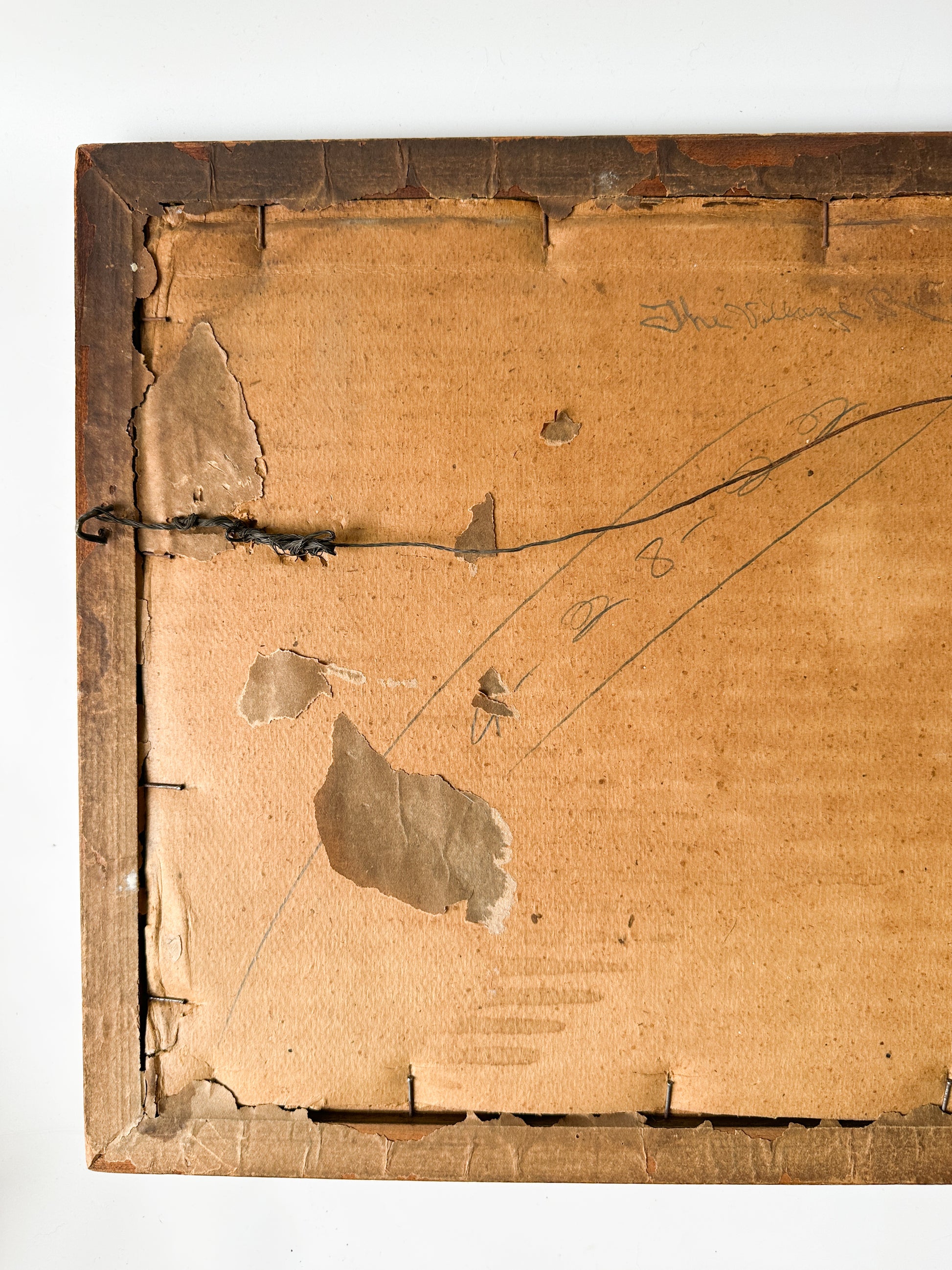 Antique Color Lithograph Landscape