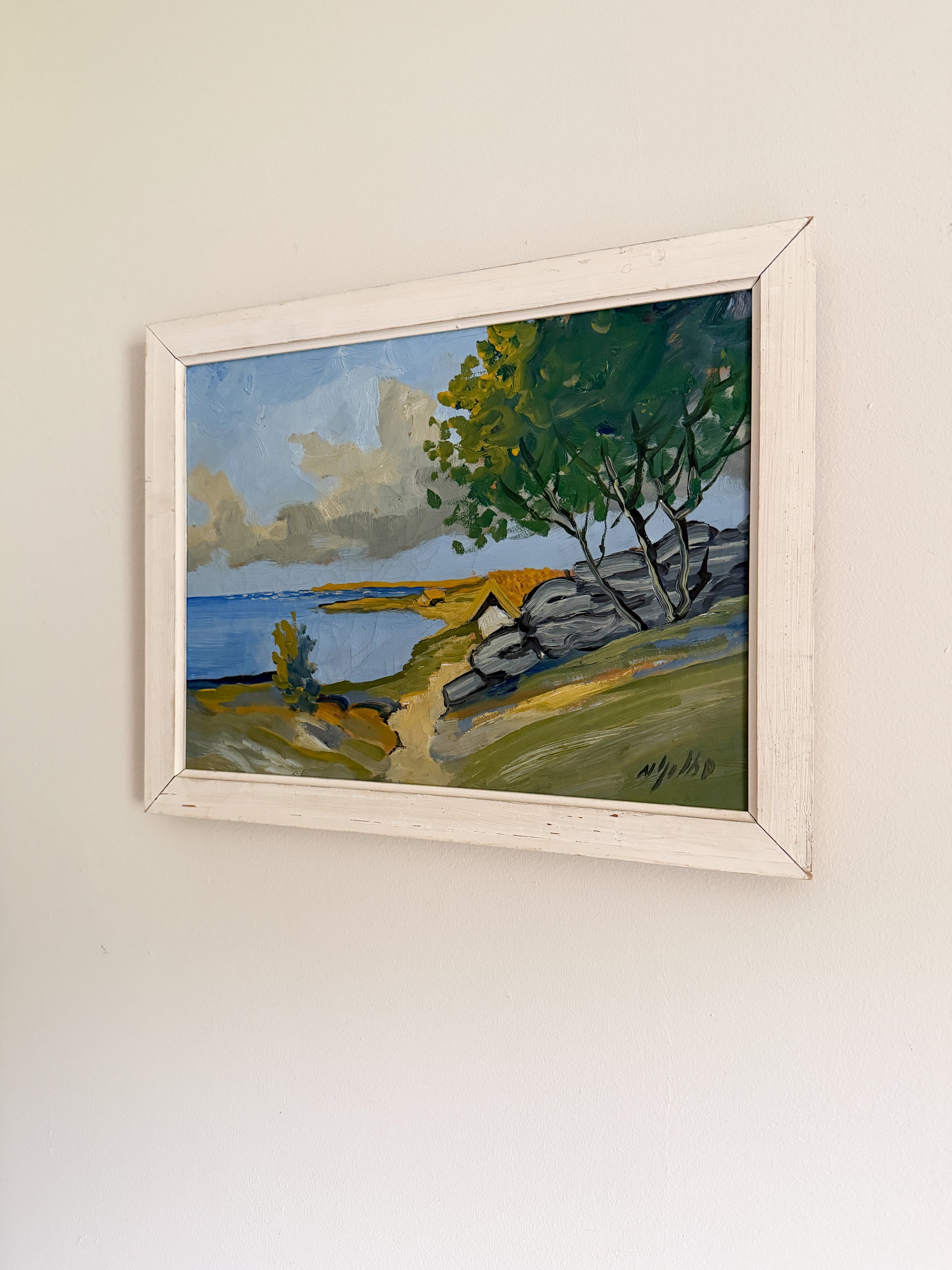 NILS GOLBE - Beach Oil on canvas
