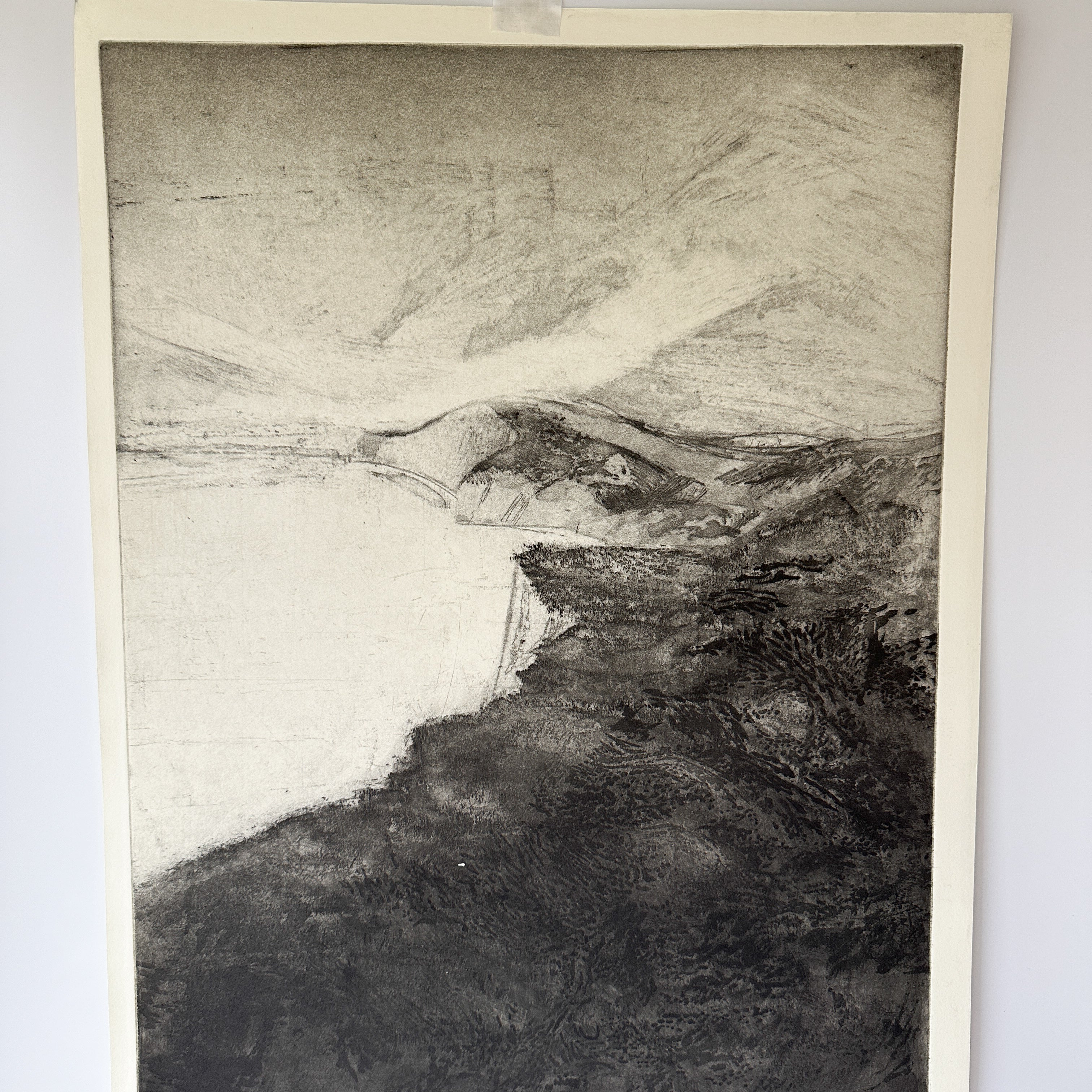 "SEALIGHT AND DOWNS” Aquatint Etching by Late Artist Jane Matteson