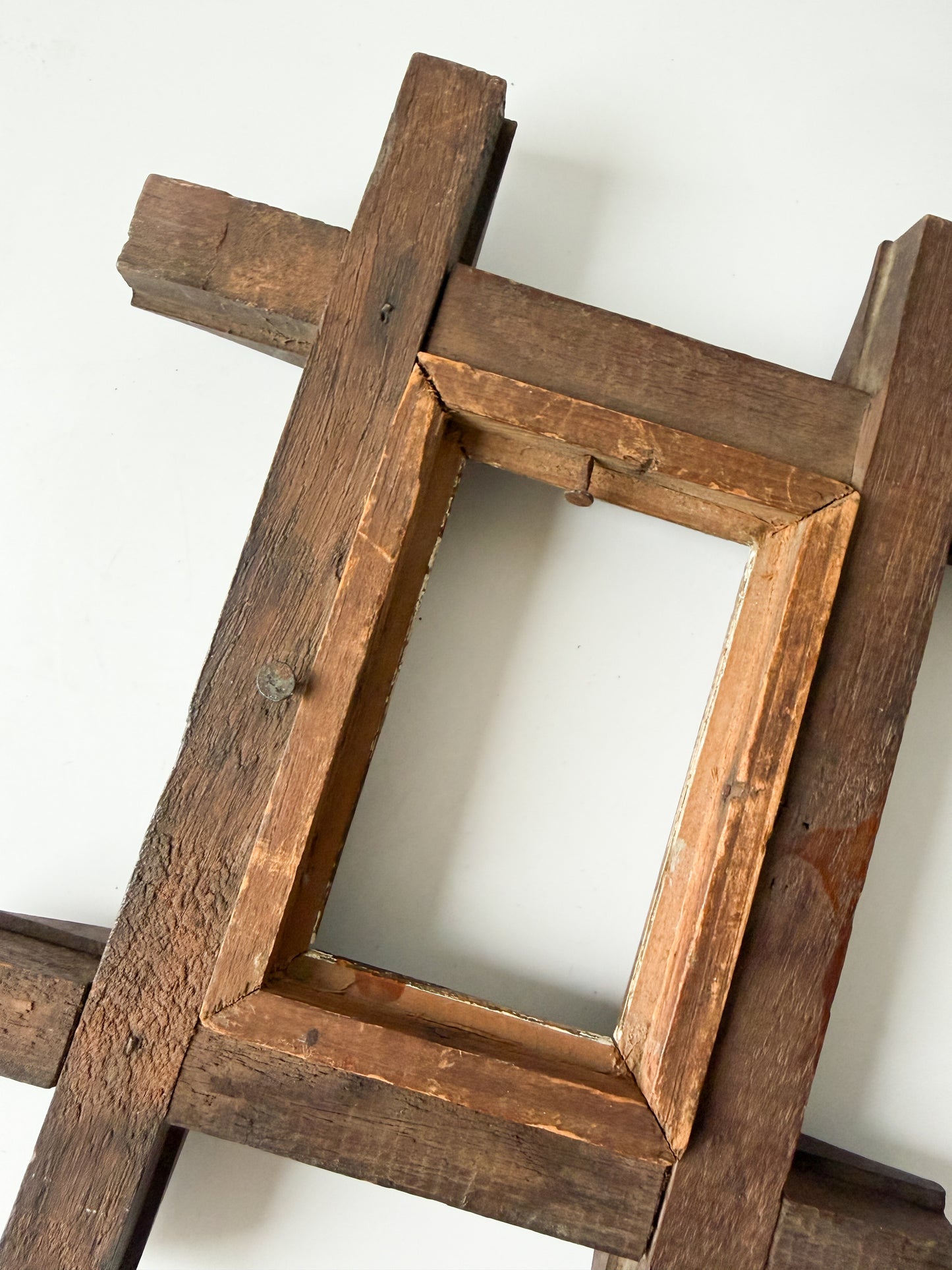 Small Vintage Wood Adirondack Frame