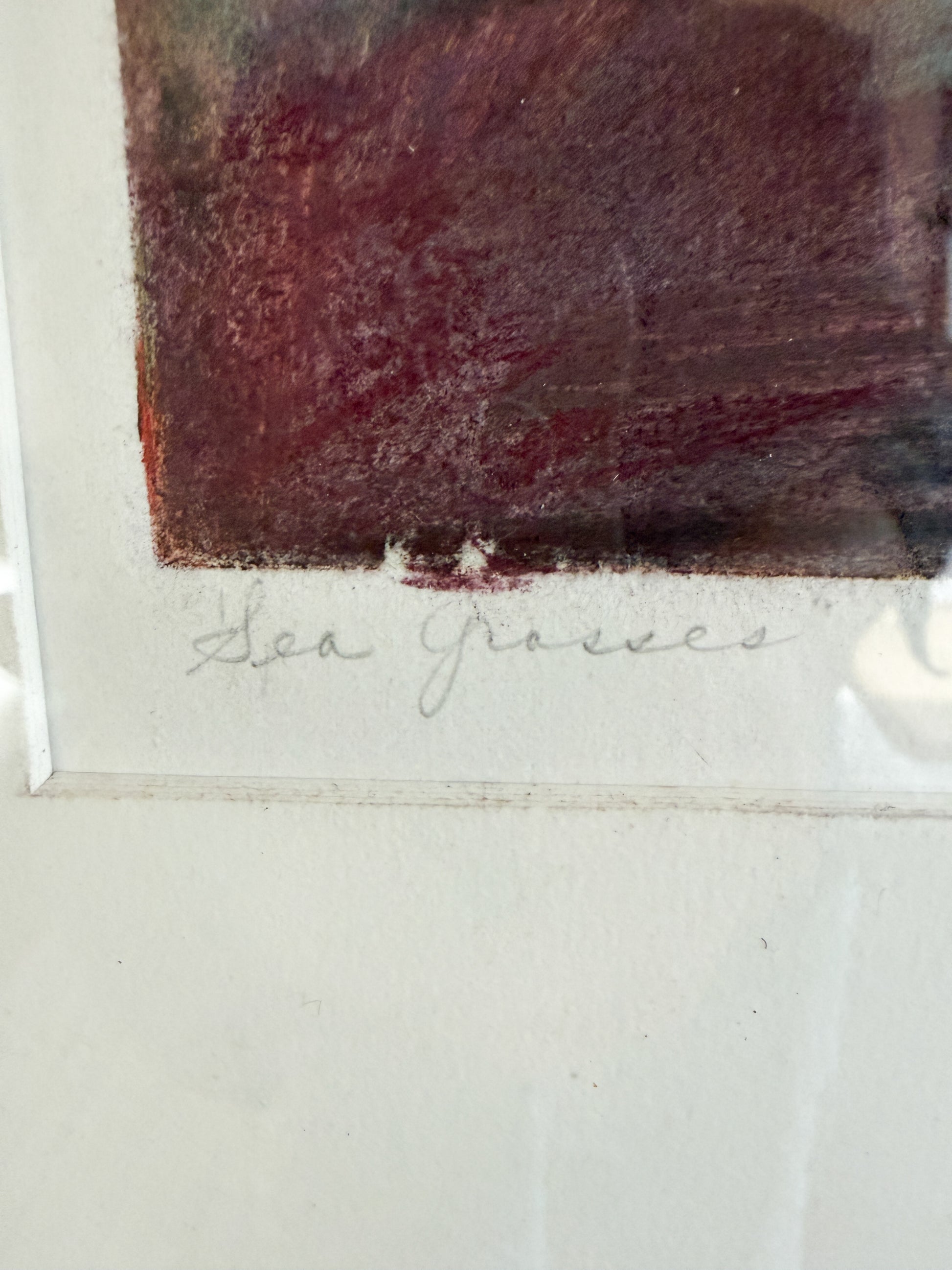 Framed Monoprint by Norma B. Flanagan #2