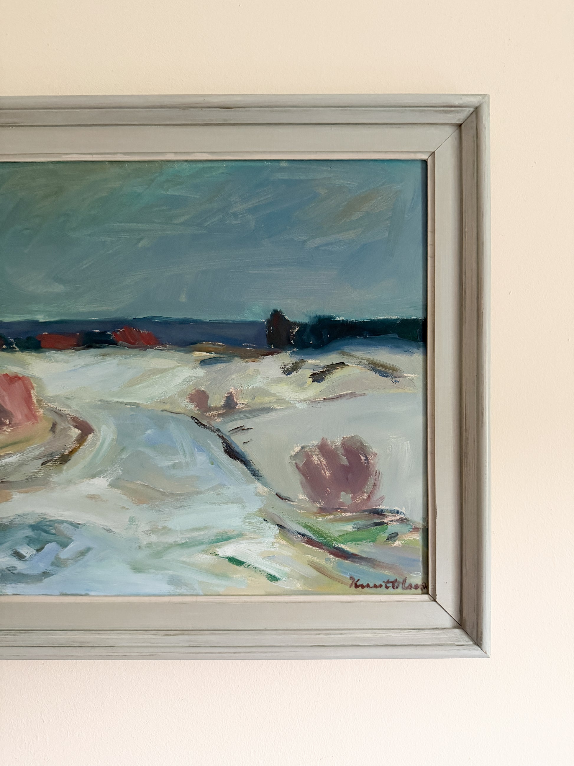 KNUT OLSON (1904-1978) - Ocean Oil Painting