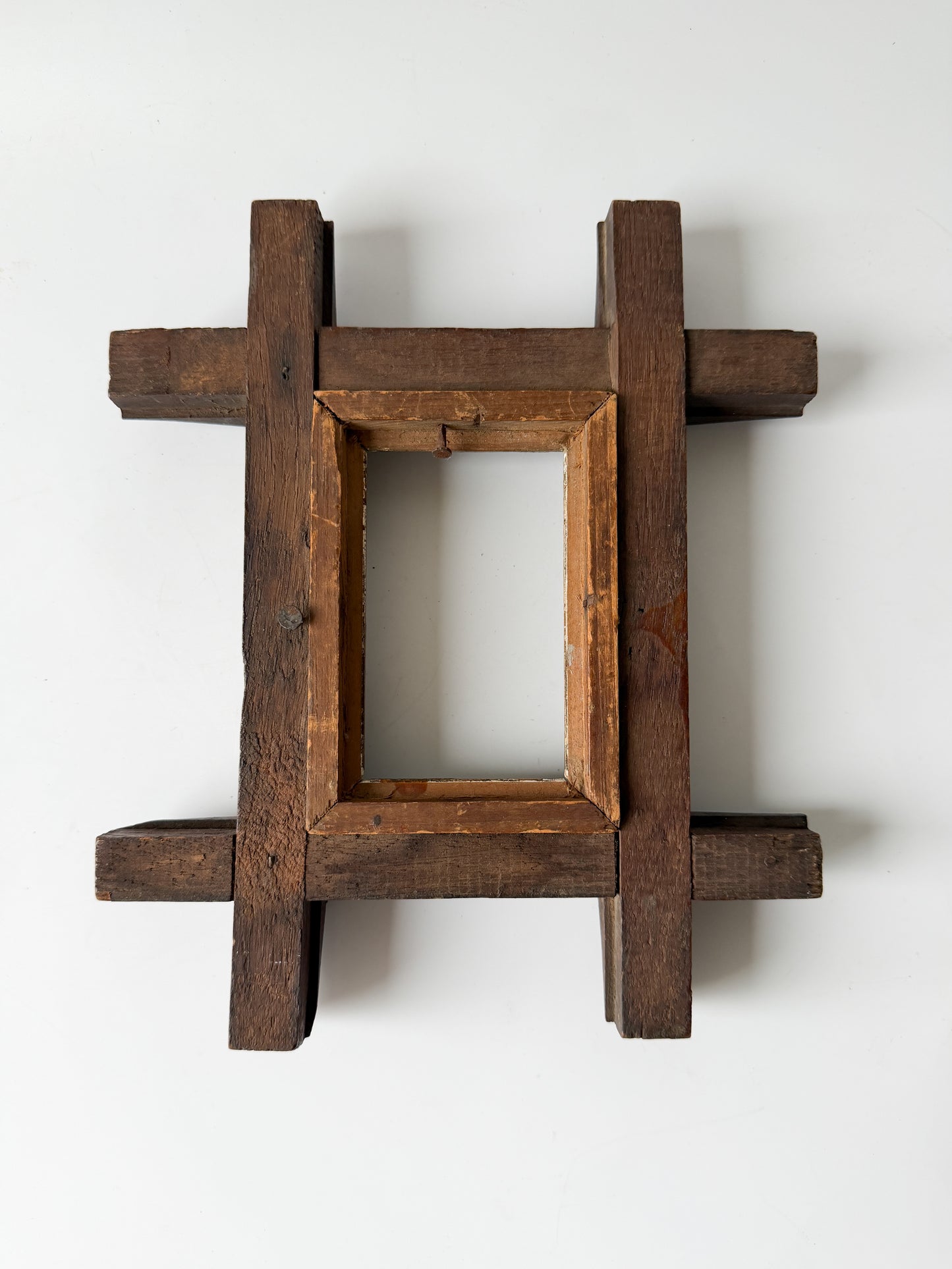 Small Vintage Wood Adirondack Frame