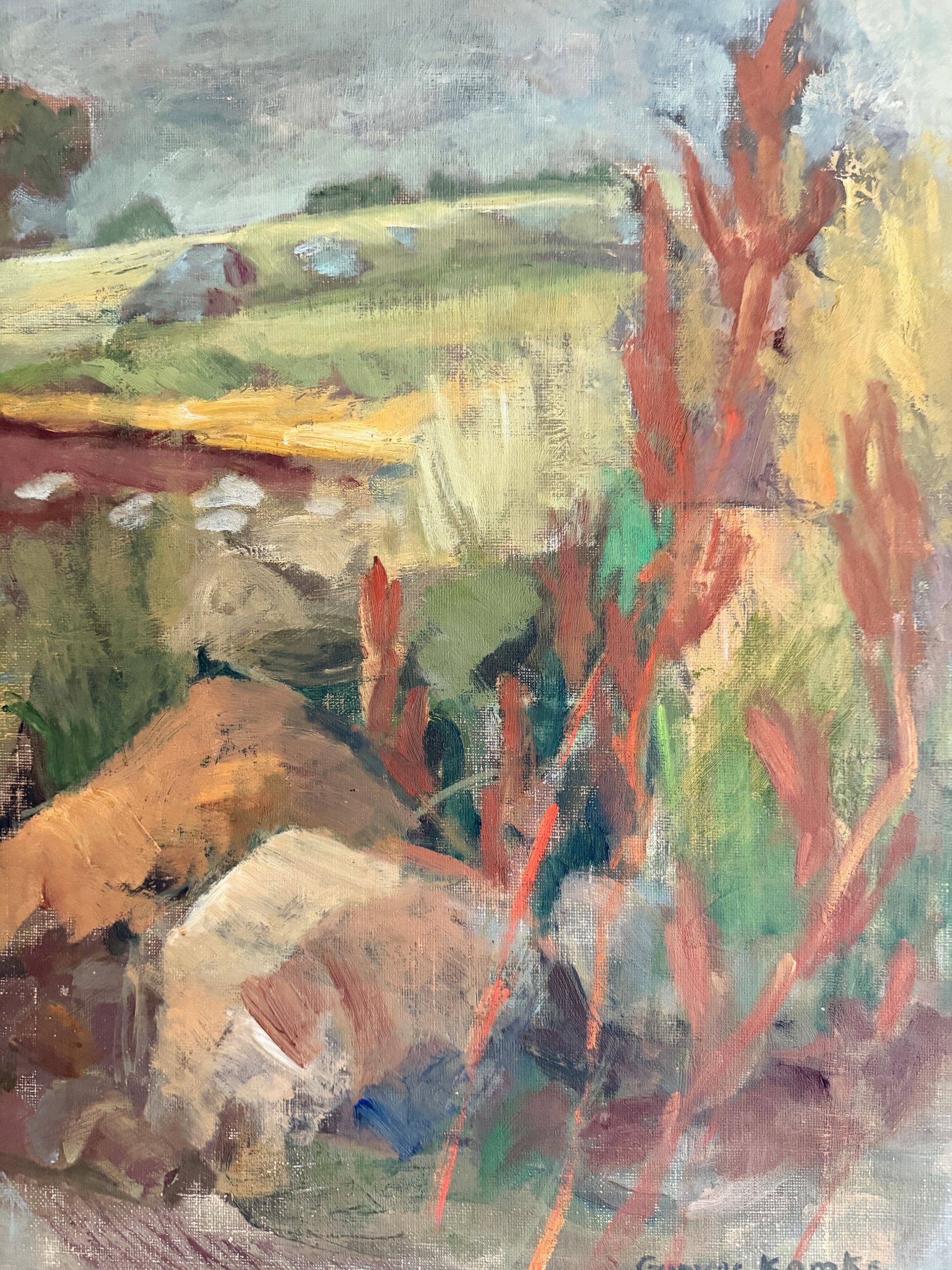 GUNVOR KAMKE - Landscape Oil Painting on Canvas