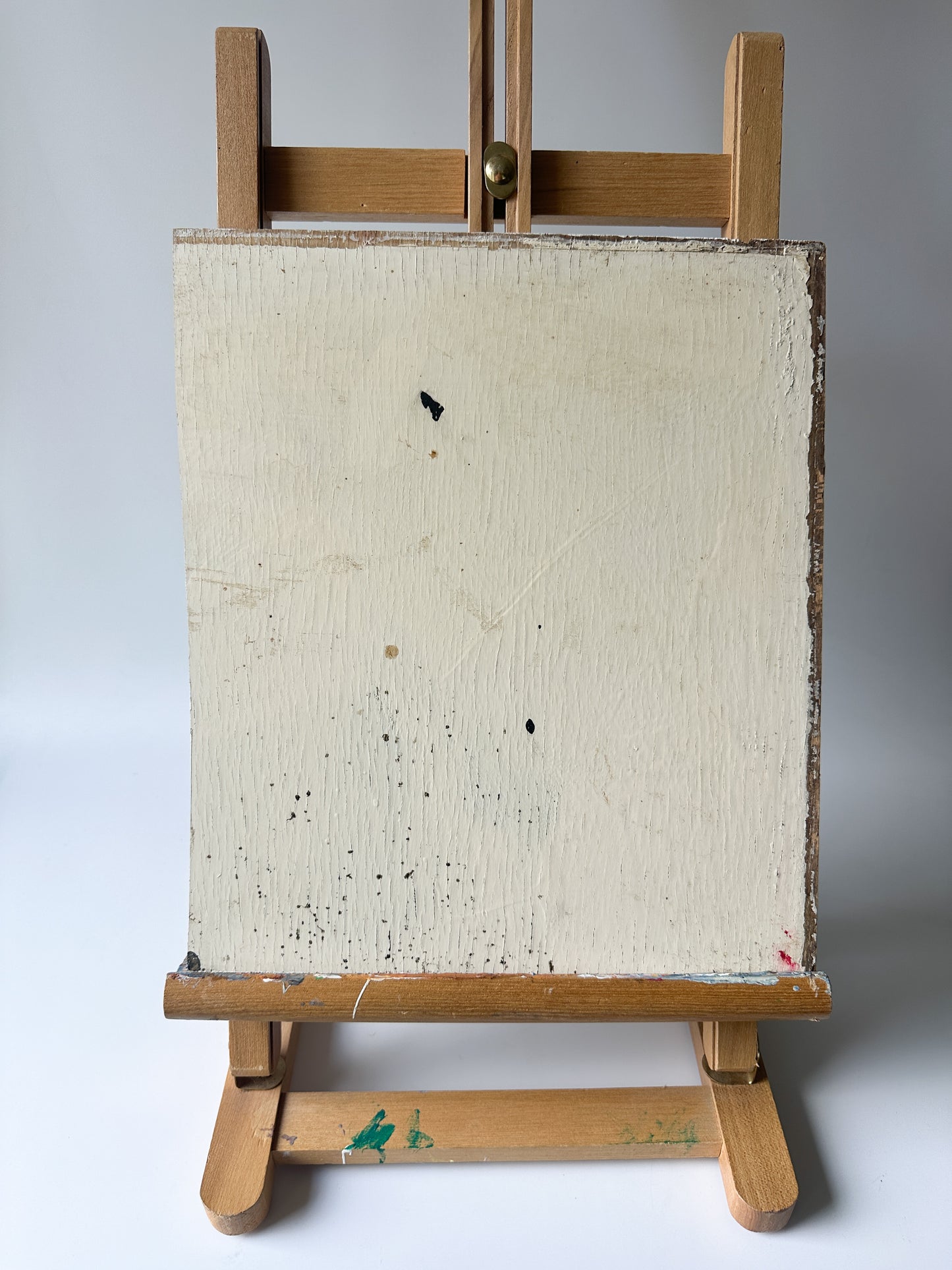 Abstract Acrylic Impasto Nude Painting on Wood Board - I