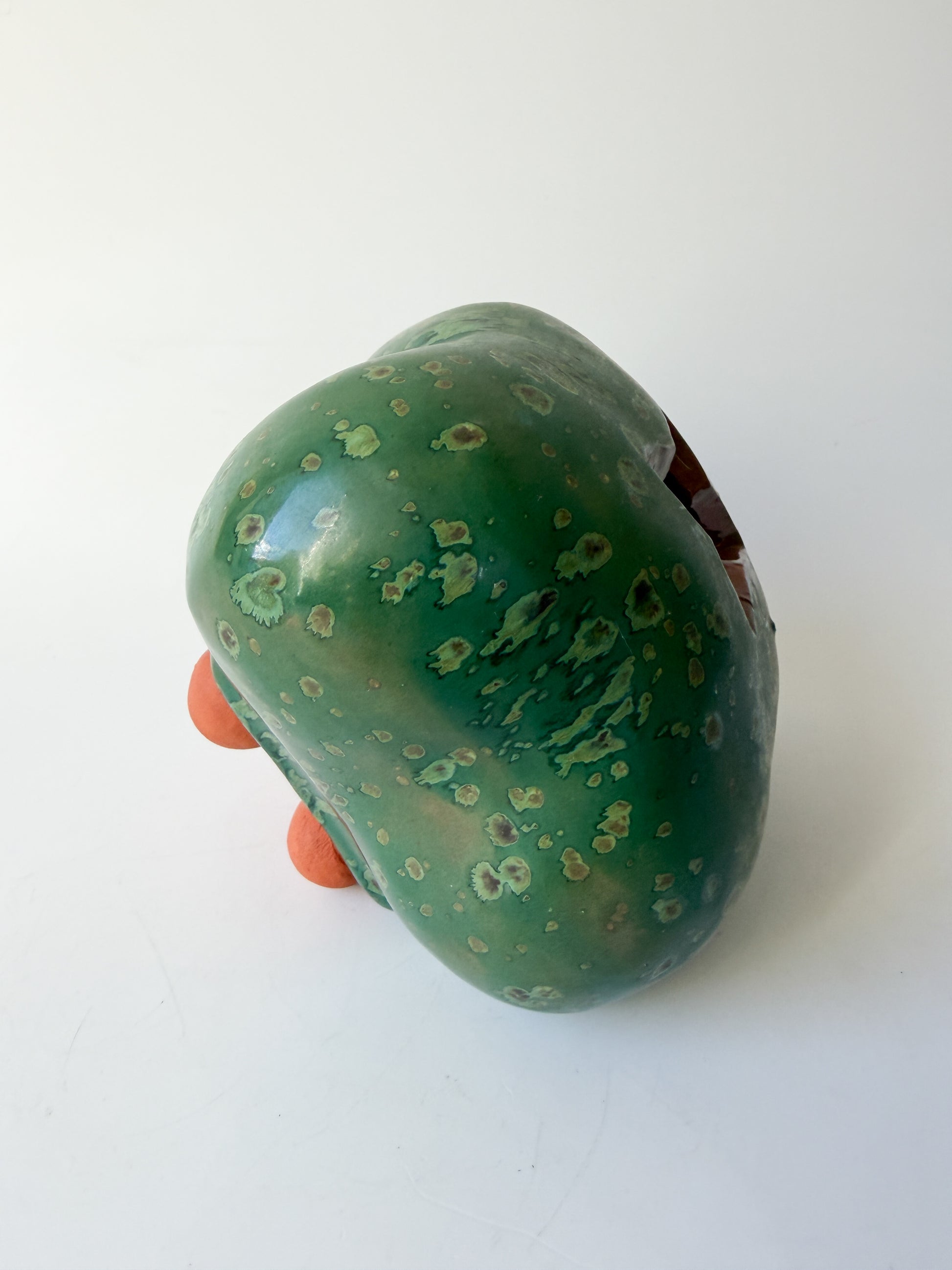 Small Handmade Terracotta Pottery Ikebana Vase