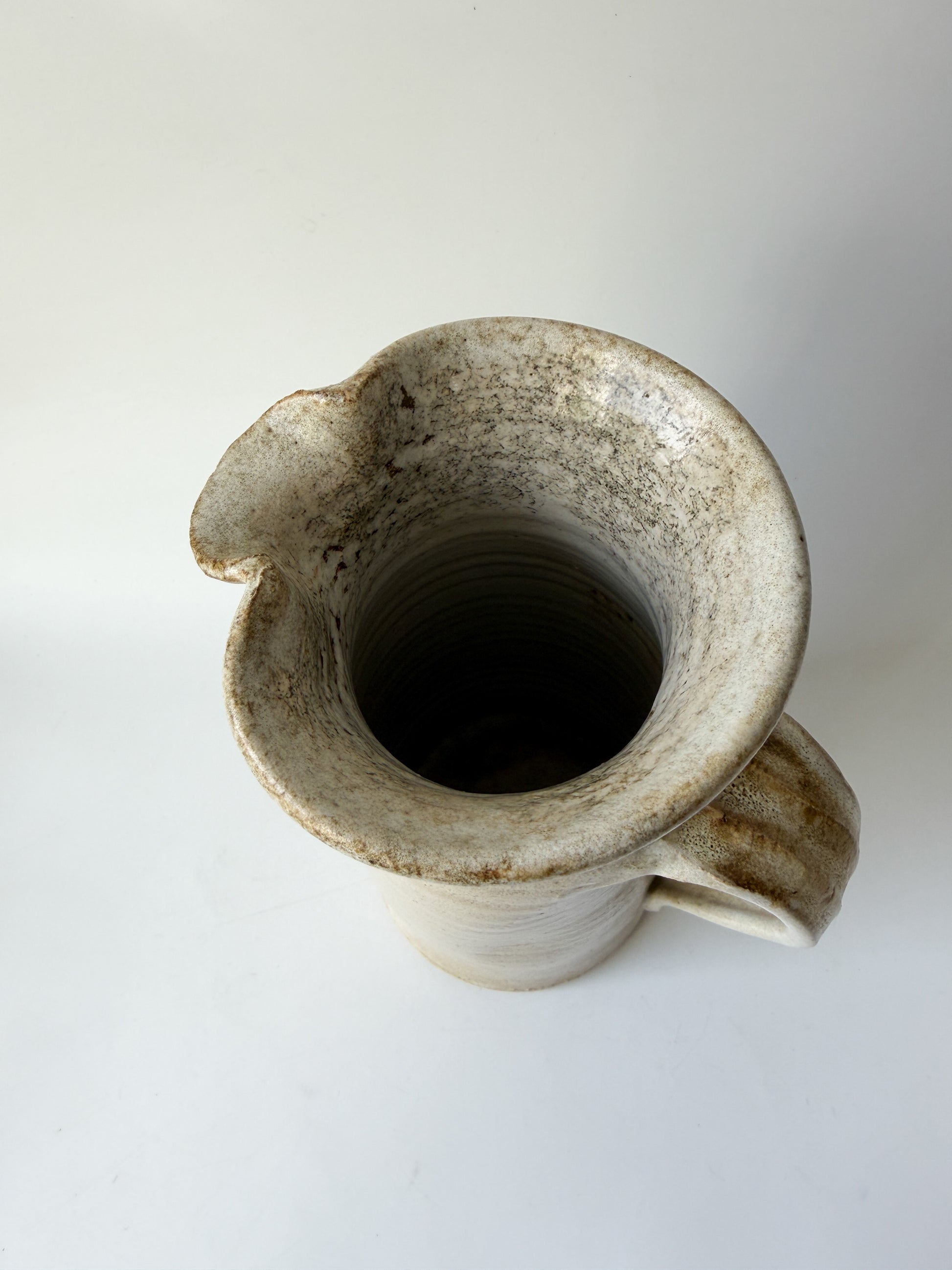 Tall Handmade Pottery Pitcher